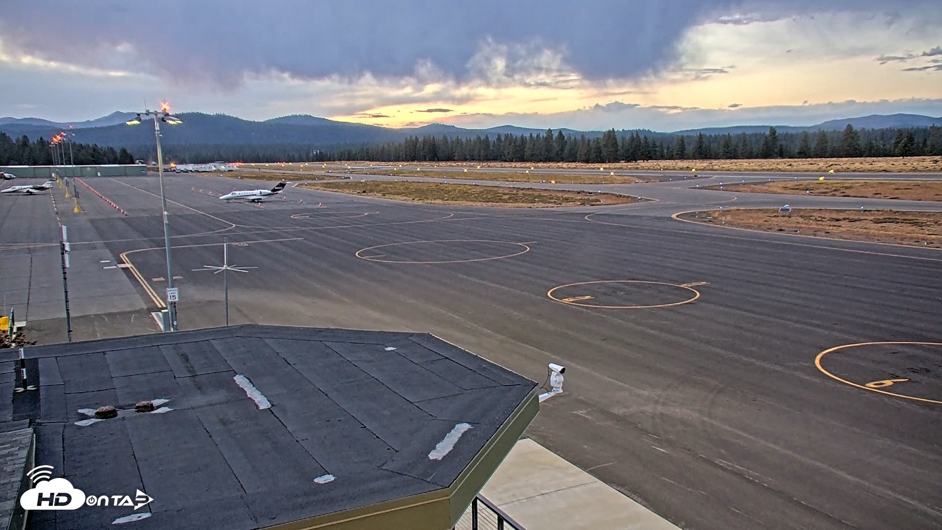 Snapshot of Truckee Tahoe Airport Live Webcam taken Sep 21, 2026, 7:09pm PDT