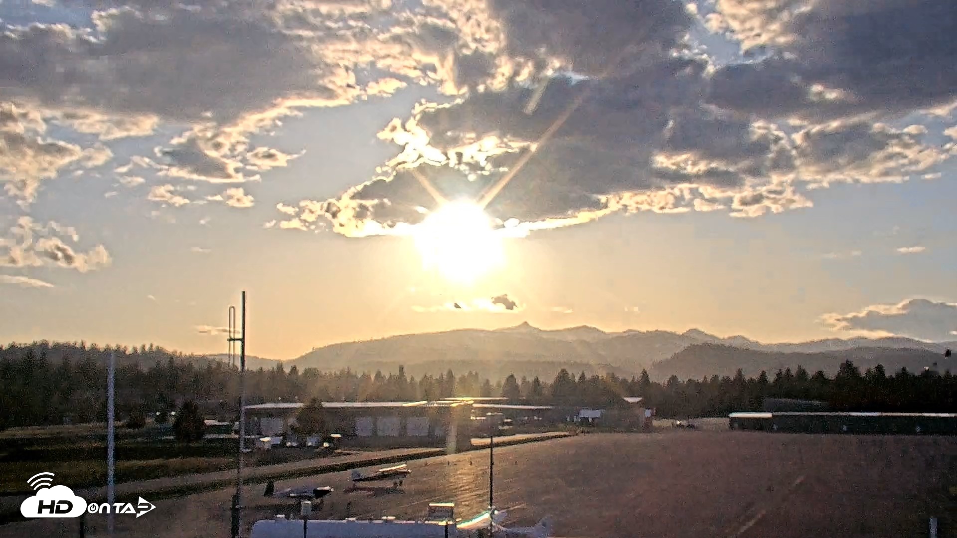 Snapshot of Truckee Tahoe Airport Live Webcam taken Apr 30, 2026, 7:12pm PDT