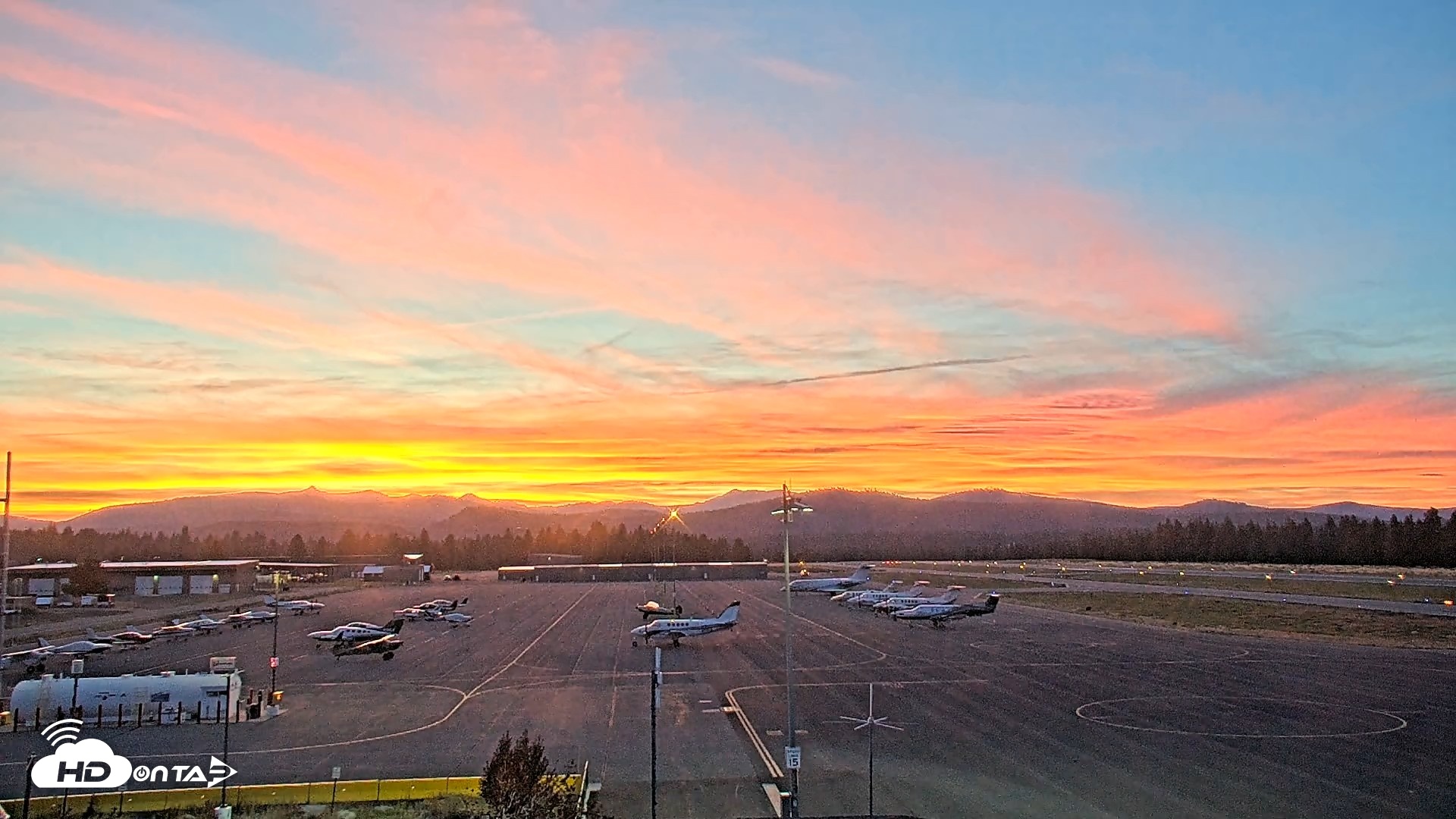 Snapshot of Truckee Tahoe Airport Live Webcam taken Aug 20, 2026, 8:05pm PDT