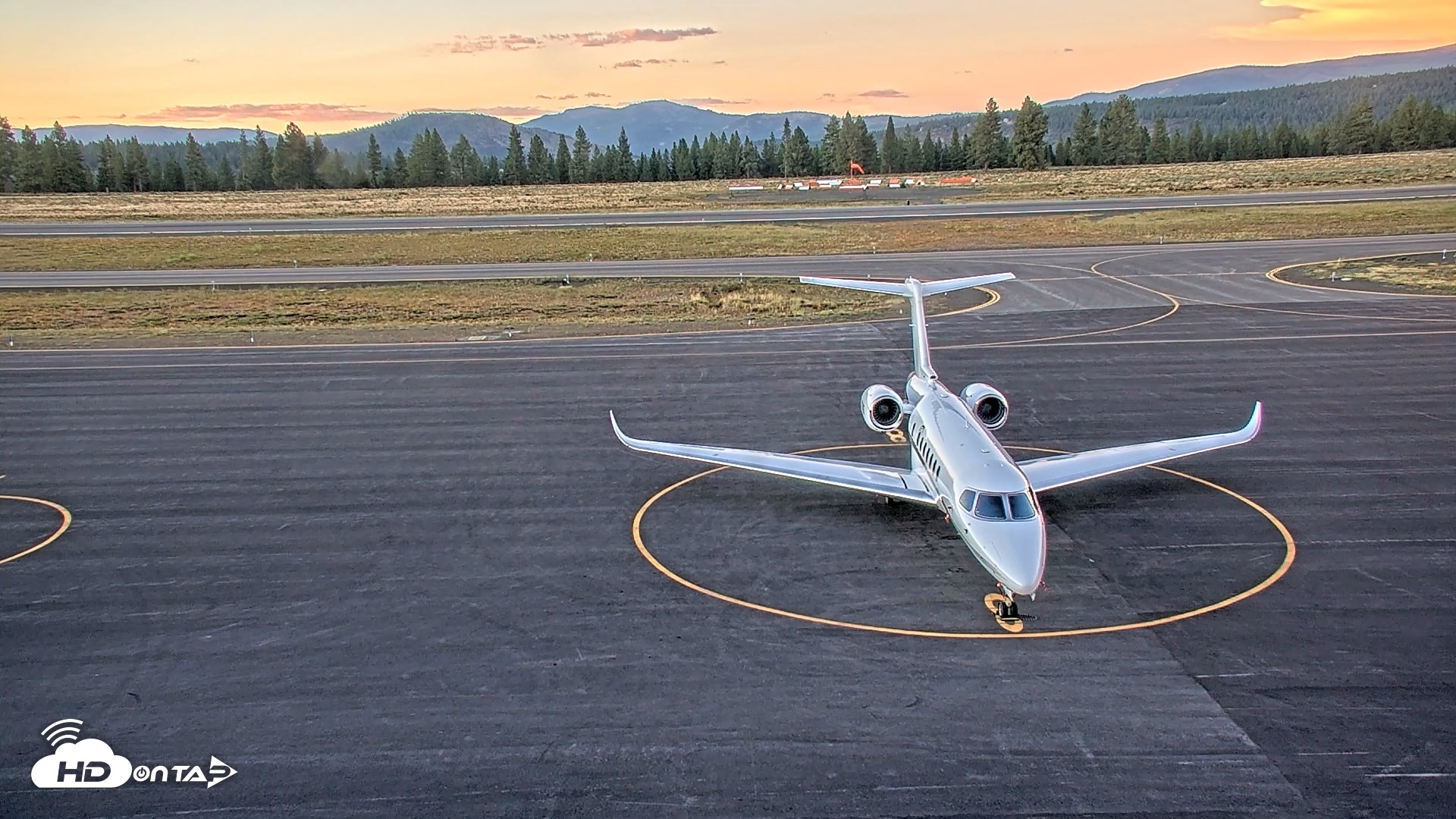 Snapshot of Truckee Tahoe Airport Live Webcam taken Jul 22, 2026, 8:21pm PDT