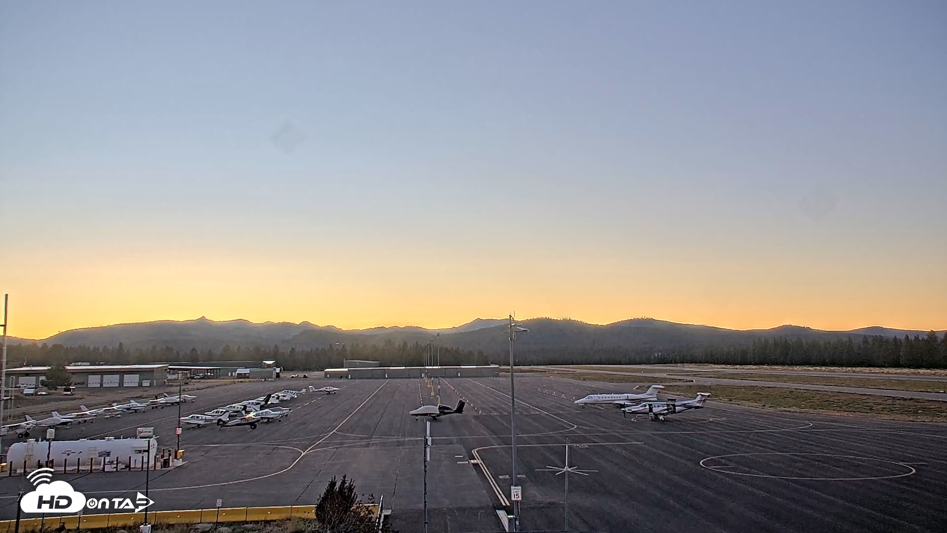 Snapshot of Truckee Tahoe Airport Live Webcam taken Aug 29, 2026, 7:39pm PDT