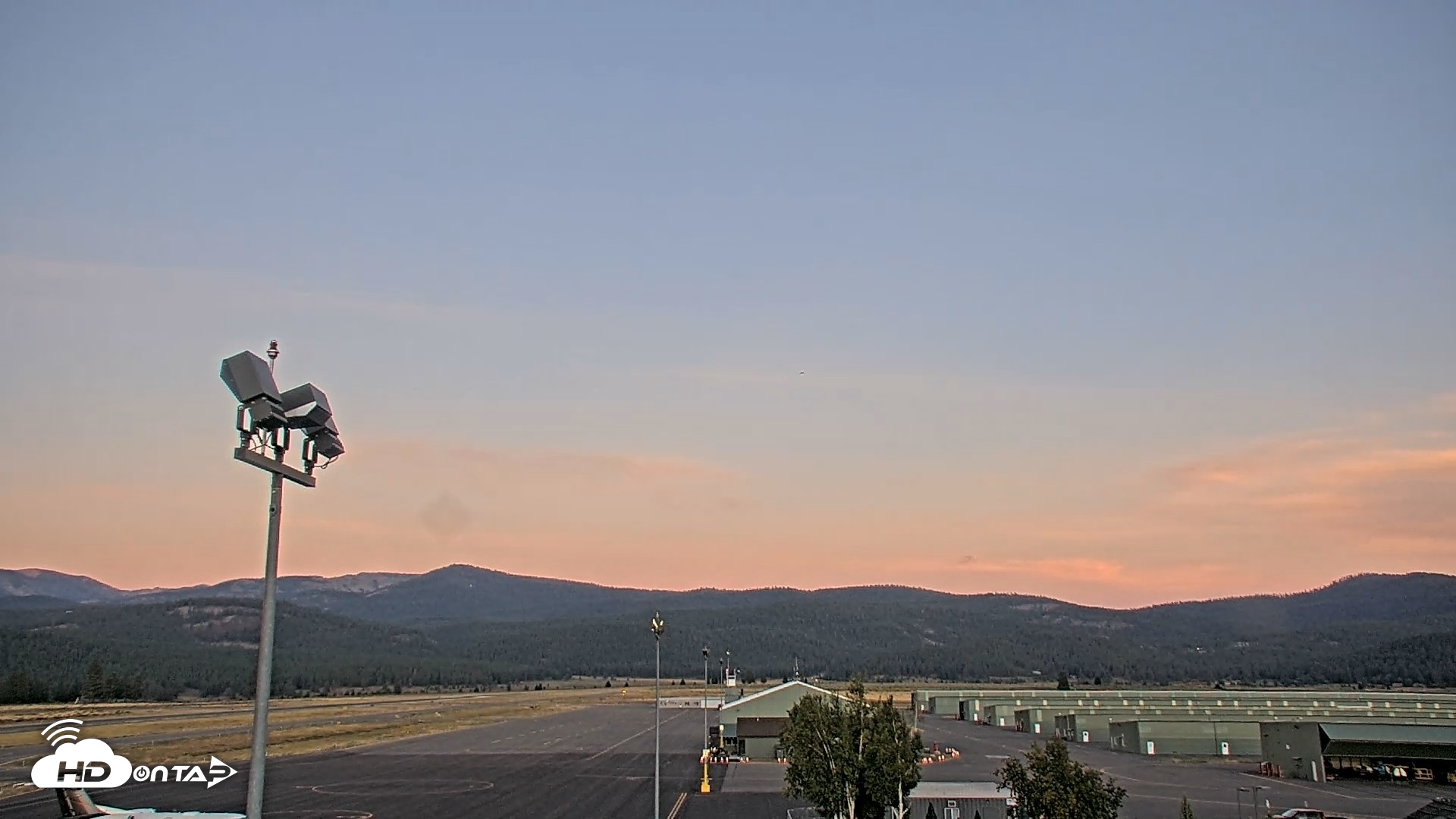 Snapshot of Truckee Tahoe Airport Live Webcam taken Aug 22, 2026, 7:49pm PDT