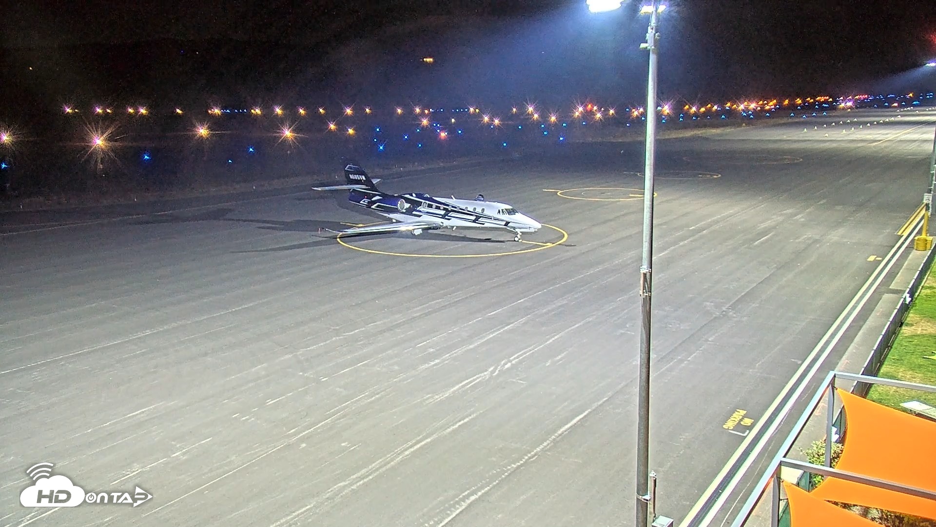 Snapshot of Truckee Tahoe Airport Live Webcam taken Oct 6, 2026, 8:01pm PDT