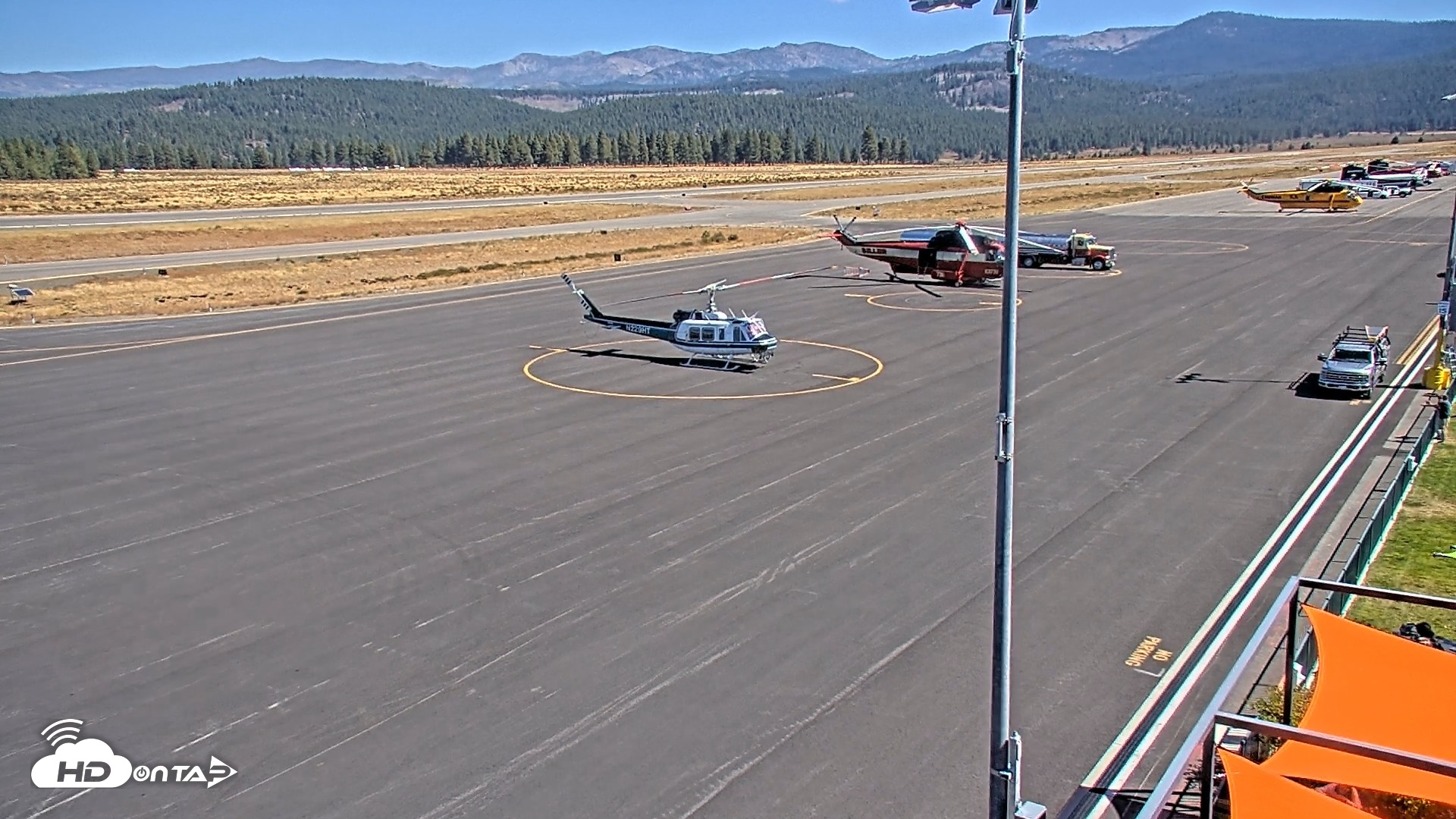 Snapshot of Truckee Tahoe Airport Live Webcam taken Sep 18, 2026, 1:20pm PDT