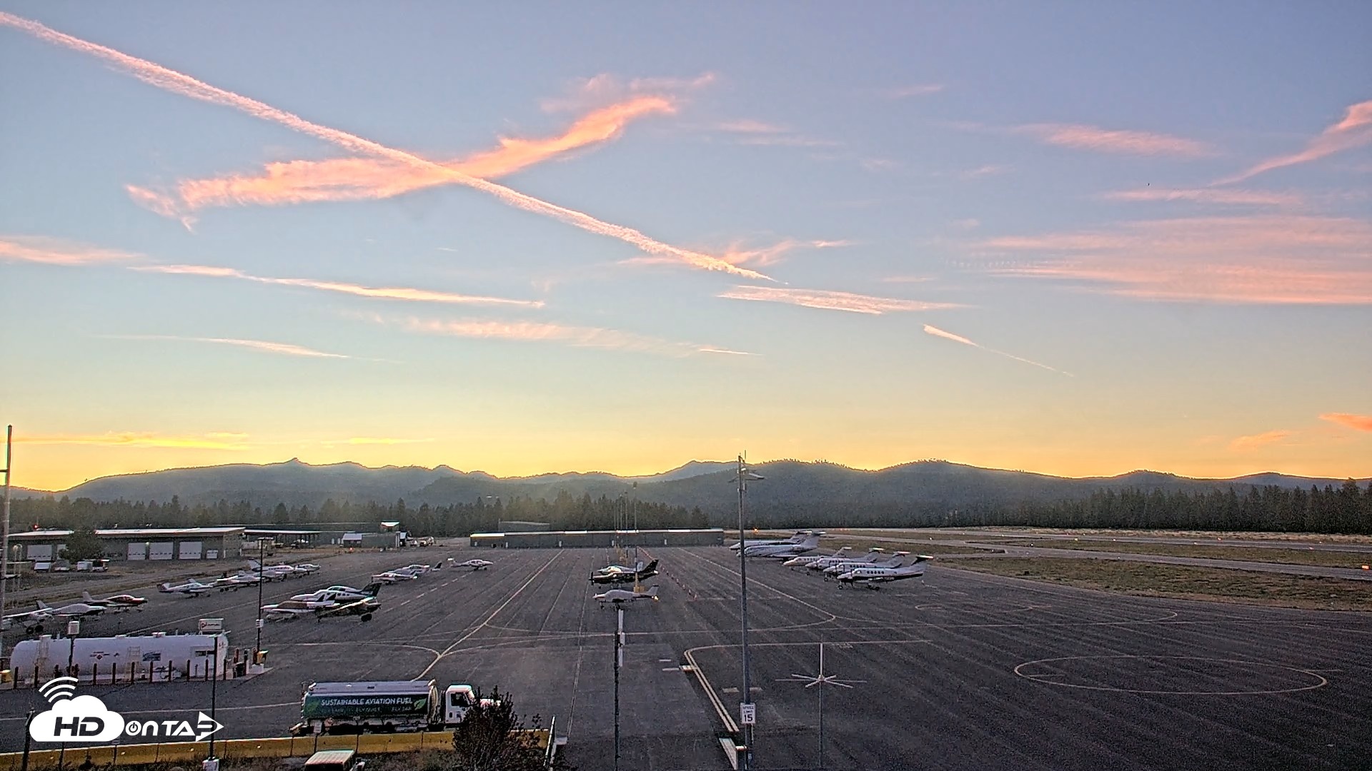 Snapshot of Truckee Tahoe Airport Live Webcam taken Aug 22, 2026, 7:57pm PDT