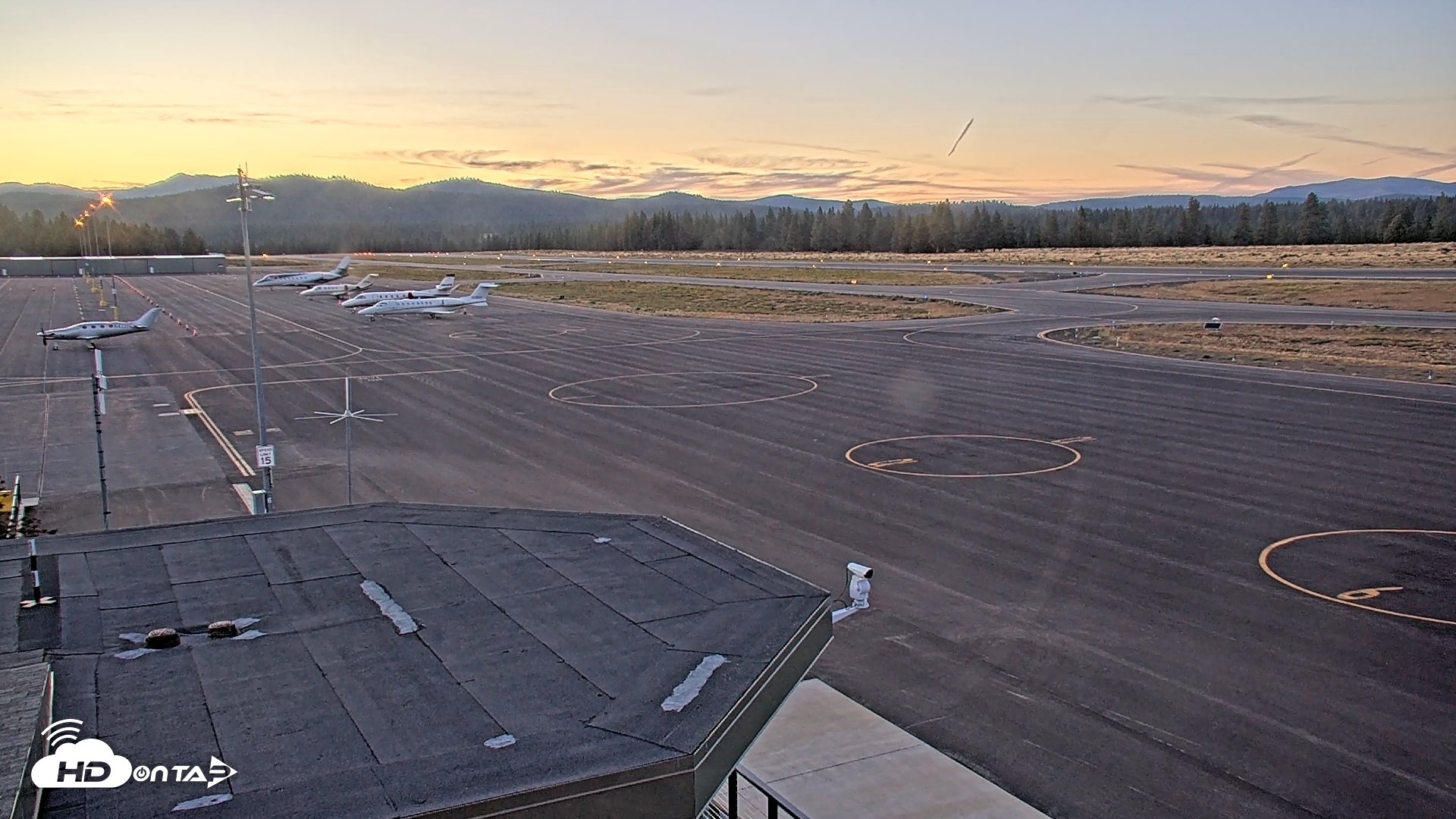 Snapshot of Truckee Tahoe Airport Live Webcam taken Aug 26, 2026, 7:48pm PDT