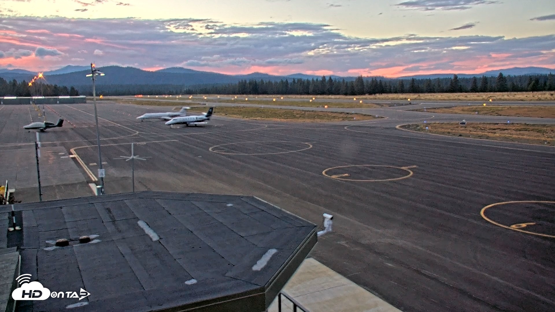 Snapshot of Truckee Tahoe Airport Live Webcam taken Aug 28, 2026, 7:46pm PDT