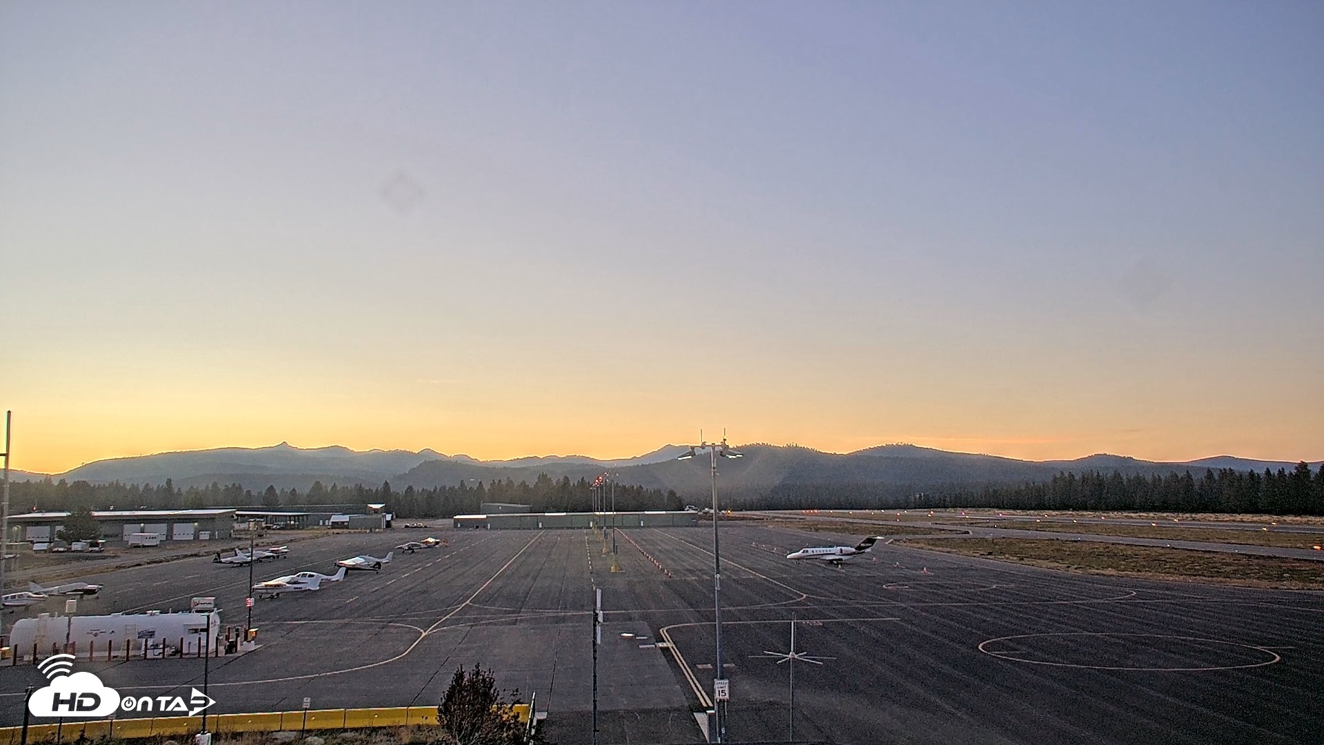 Snapshot of Truckee Tahoe Airport Live Webcam taken Sep 22, 2026, 7:07pm PDT