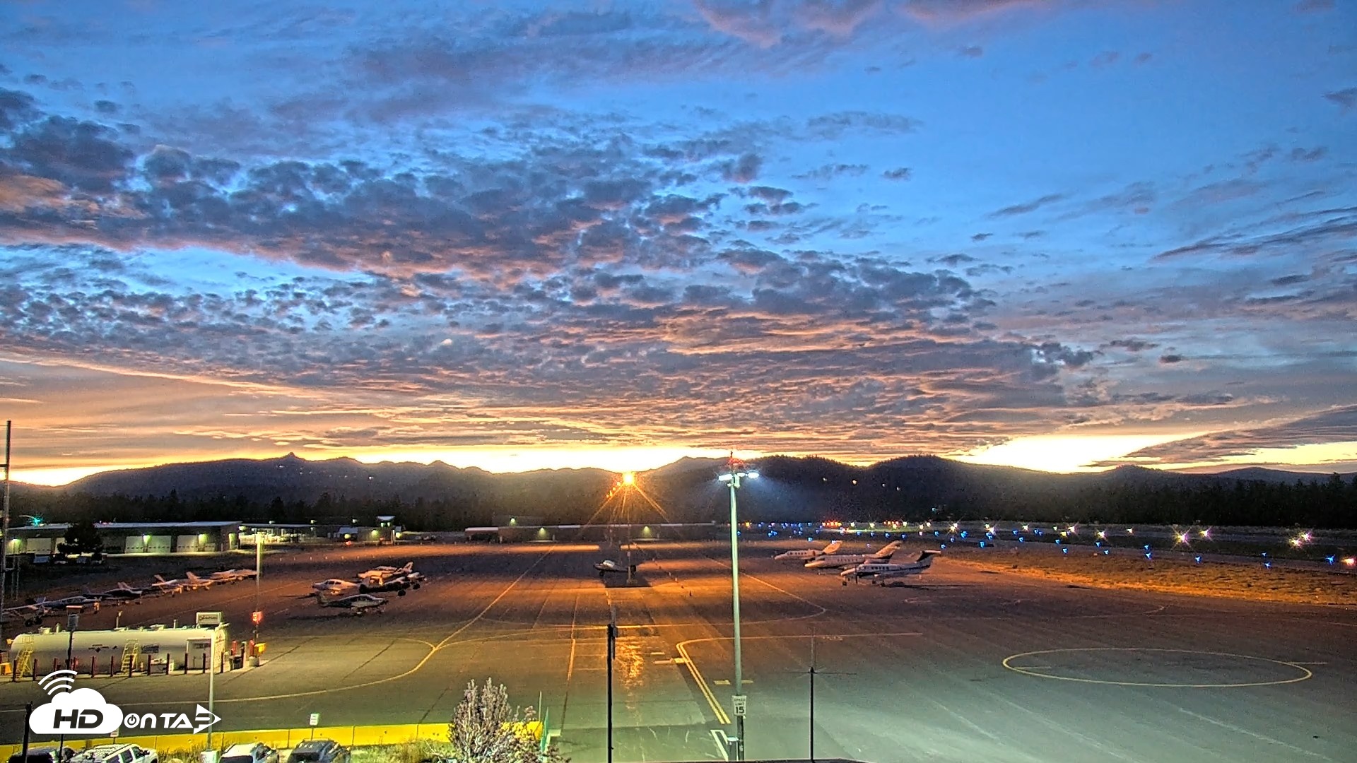 Snapshot of Truckee Tahoe Airport Live Webcam taken Aug 17, 2026, 8:27pm PDT
