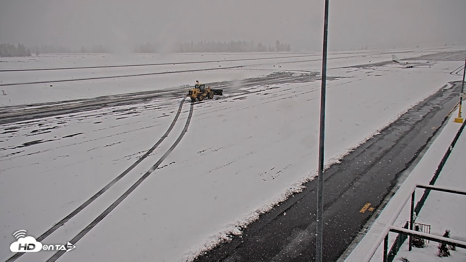 Snapshot of Truckee Tahoe Airport Live Webcam taken Jan 4, 2026, 12:32pm PST