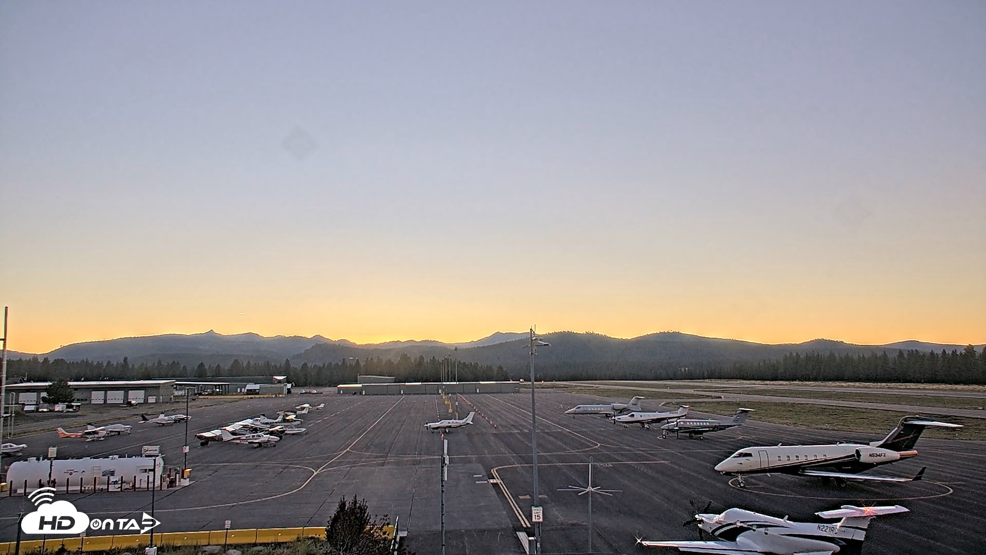 Snapshot of Truckee Tahoe Airport Live Webcam taken Jul 22, 2026, 8:20pm PDT