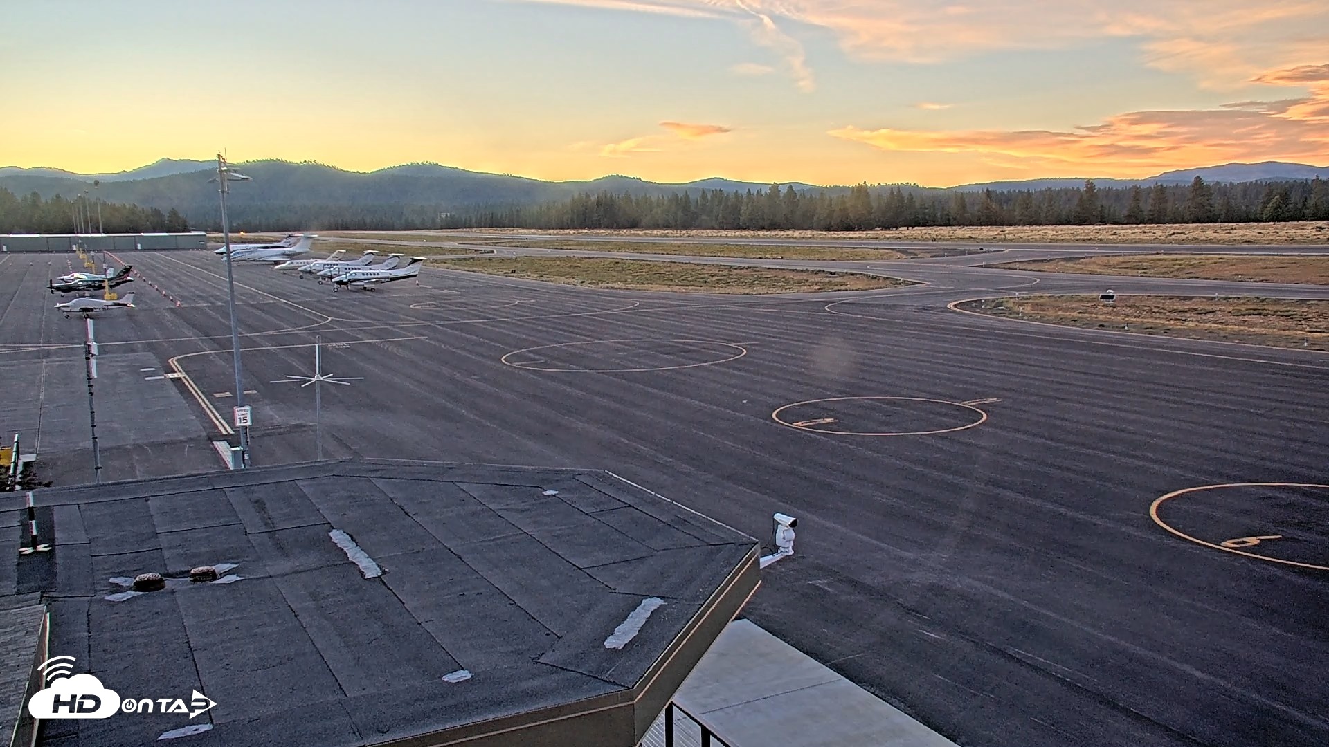 Snapshot of Truckee Tahoe Airport Live Webcam taken Aug 22, 2026, 7:50pm PDT