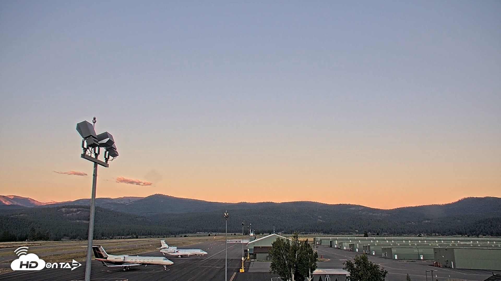 Snapshot of Truckee Tahoe Airport Live Webcam taken Jul 22, 2026, 8:21pm PDT