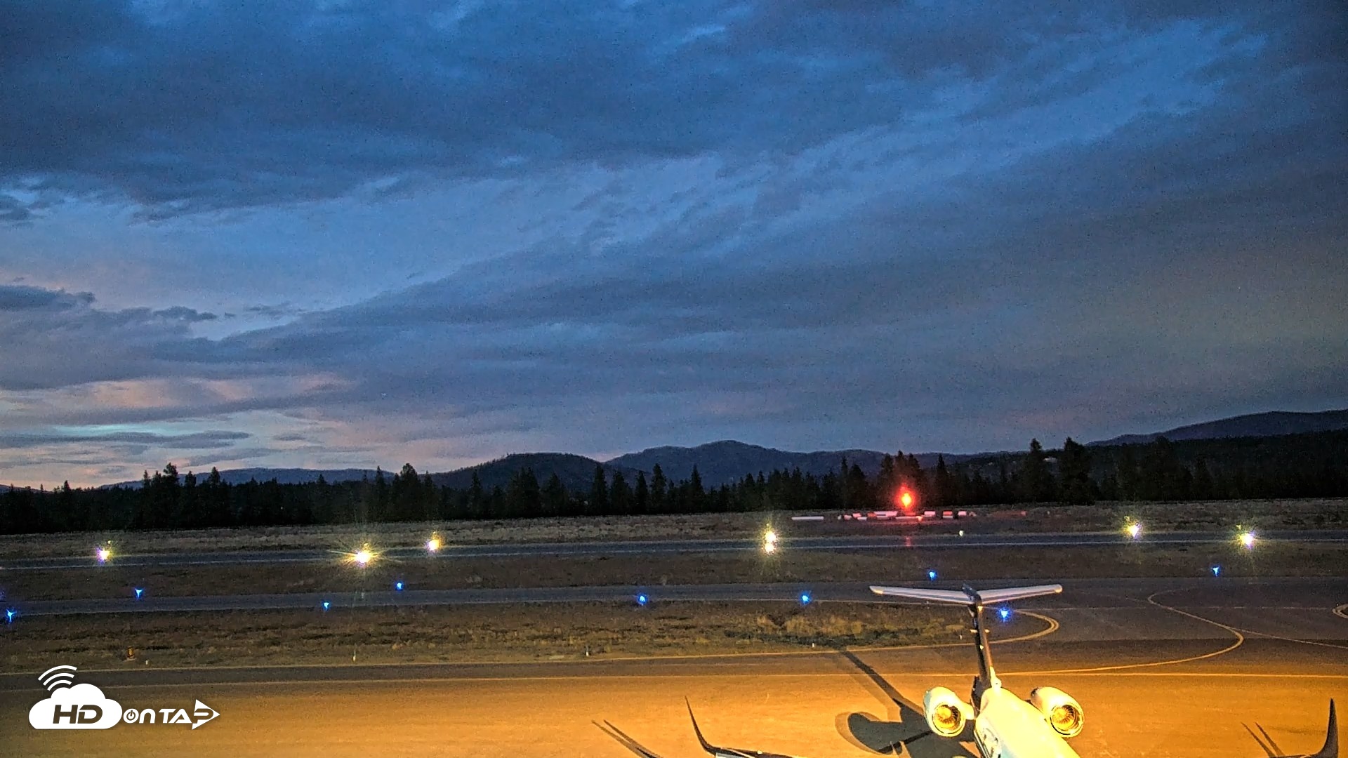 Snapshot of Truckee Tahoe Airport Live Webcam taken Aug 27, 2026, 8:11pm PDT
