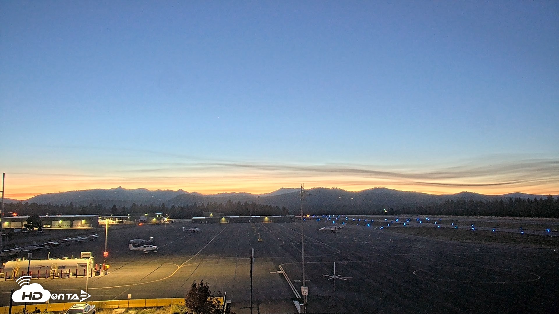 Snapshot of Truckee Tahoe Airport Live Webcam taken Aug 24, 2026, 8:19pm PDT