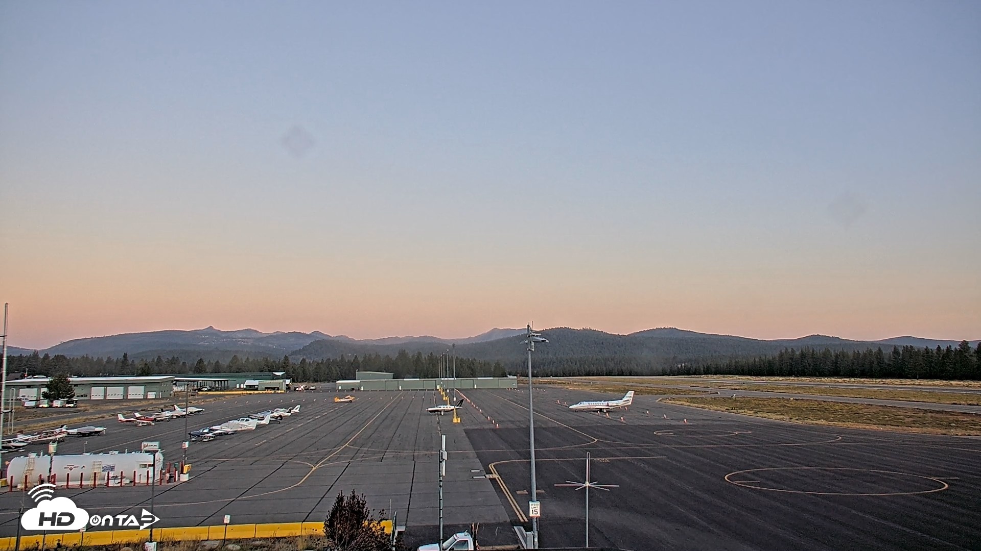 Snapshot of Truckee Tahoe Airport Live Webcam taken Sep 16, 2026, 6:44am PDT
