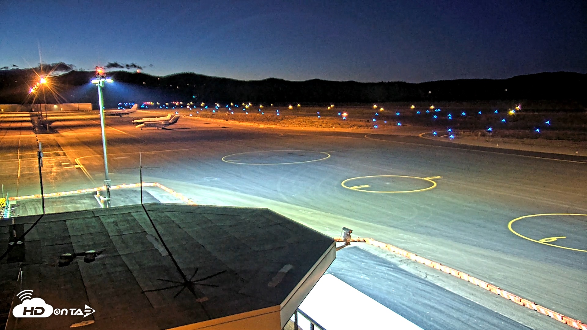 Snapshot of Truckee Tahoe Airport Live Webcam taken Oct 11, 2025, 7:16pm PDT