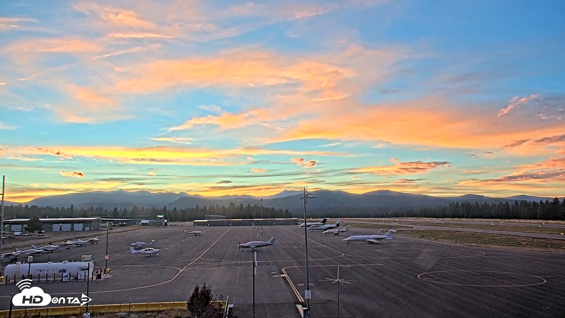 Snapshot of Truckee Tahoe Airport Live Webcam taken Aug 25, 2026, 7:53pm PDT