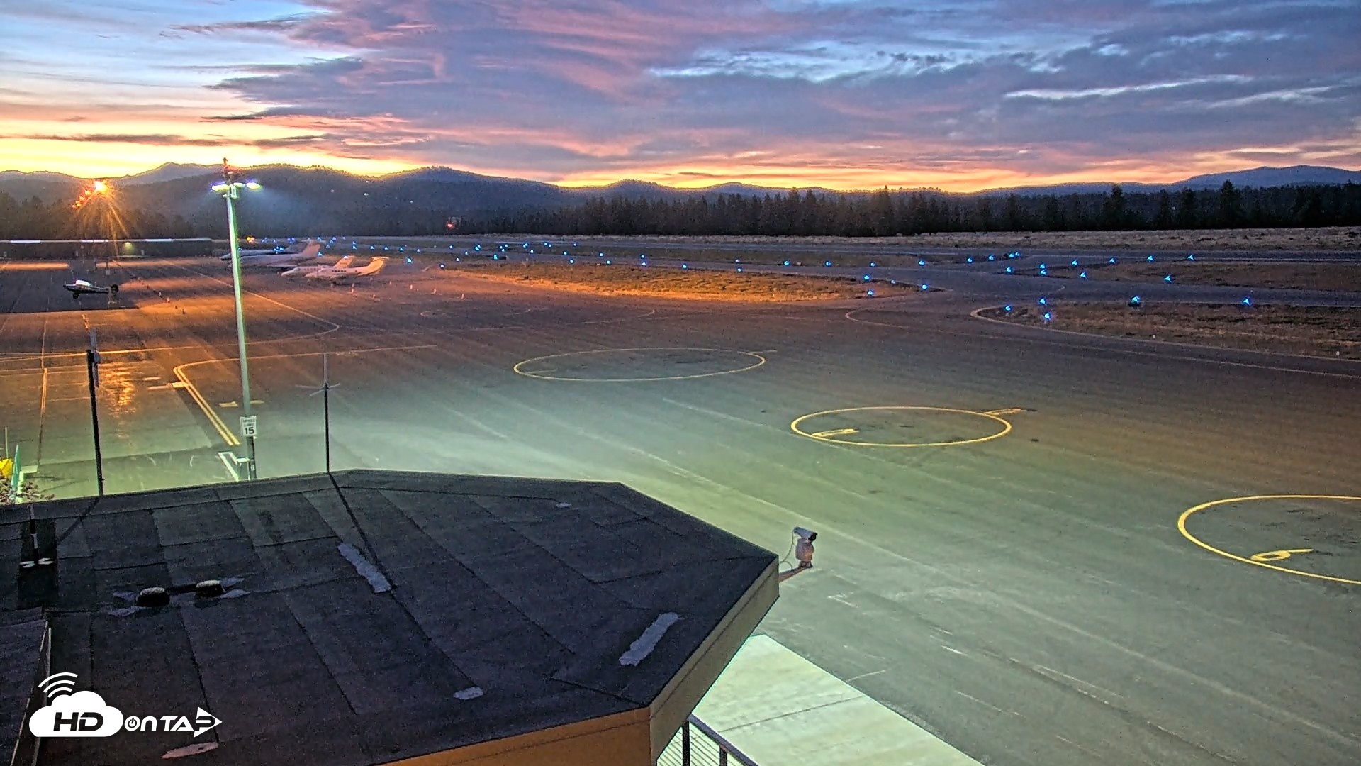 Snapshot of Truckee Tahoe Airport Live Webcam taken Aug 23, 2026, 8:15pm PDT