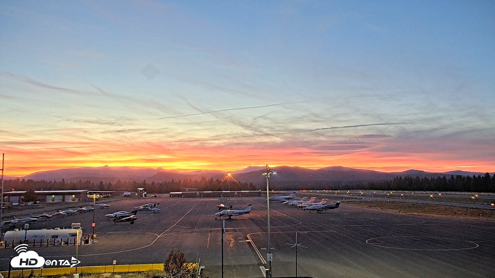 Snapshot of Truckee Tahoe Airport Live Webcam taken Aug 20, 2026, 8:09pm PDT