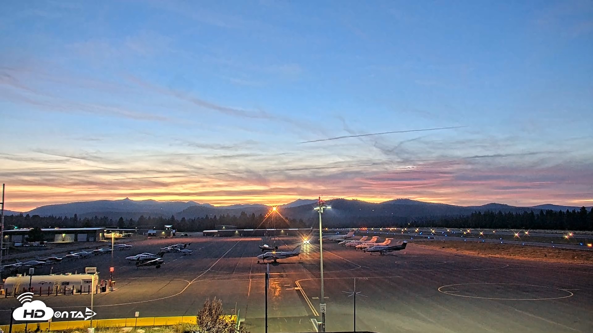 Snapshot of Truckee Tahoe Airport Live Webcam taken Aug 20, 2026, 8:19pm PDT
