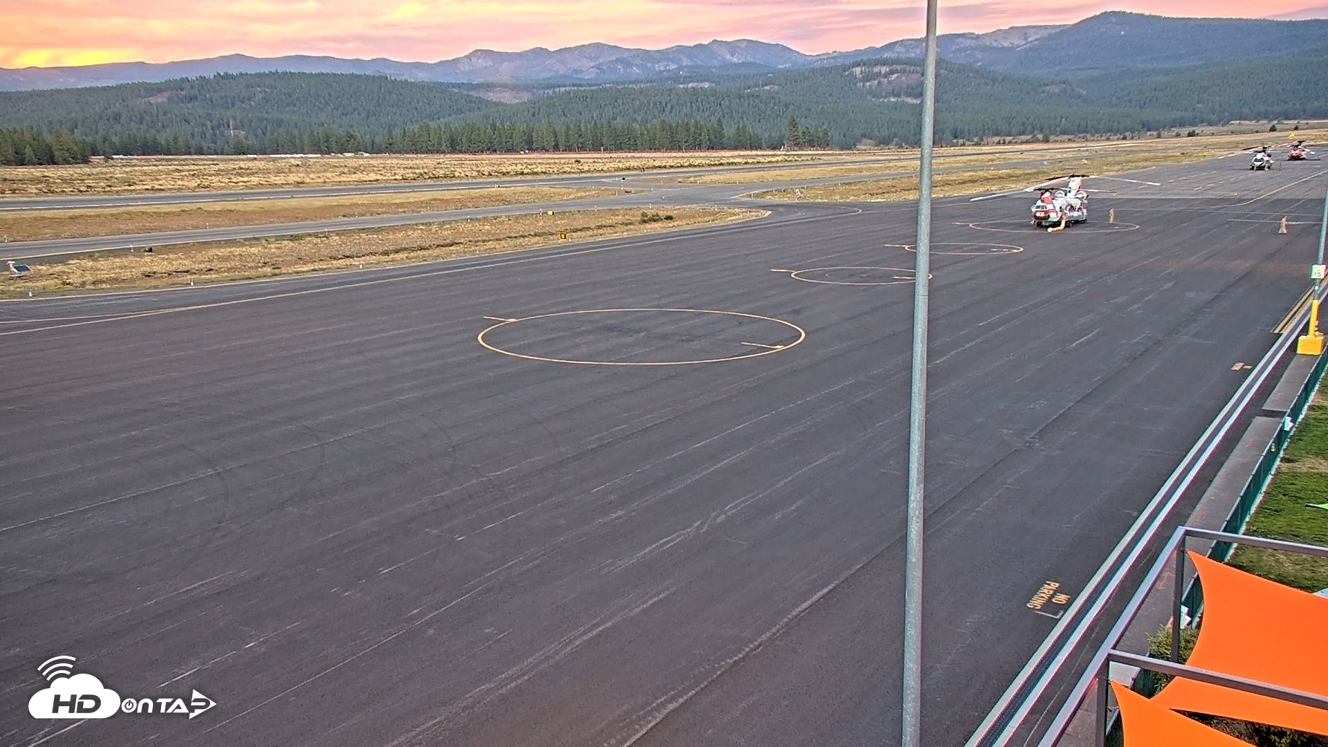 Snapshot of Truckee Tahoe Airport Live Webcam taken Aug 23, 2026, 7:49pm PDT