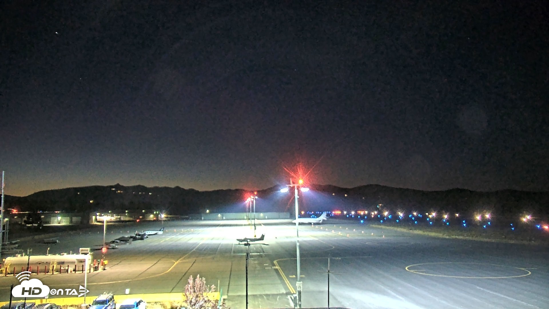 Snapshot of Truckee Tahoe Airport Live Webcam taken Oct 8, 2026, 7:32pm PDT