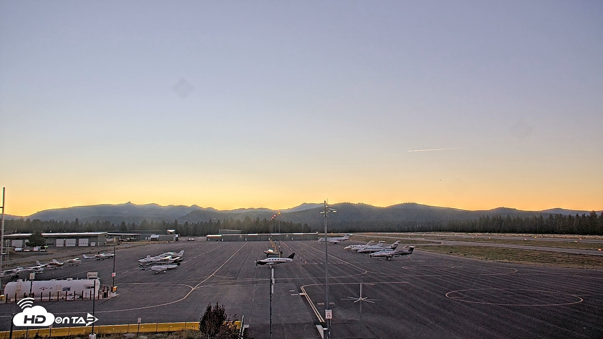Snapshot of Truckee Tahoe Airport Live Webcam taken Aug 19, 2026, 7:57pm PDT
