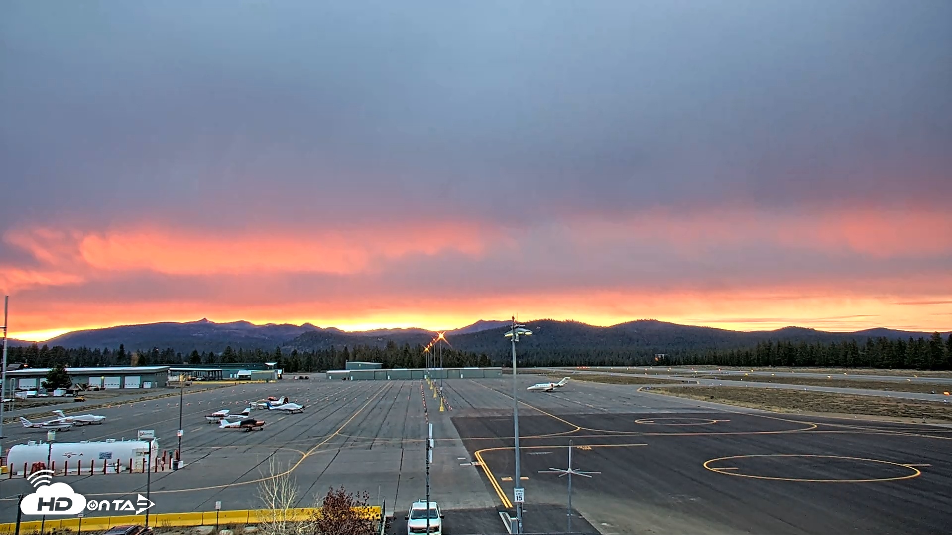 Snapshot of Truckee Tahoe Airport Live Webcam taken Oct 22, 2025, 6:16pm PDT