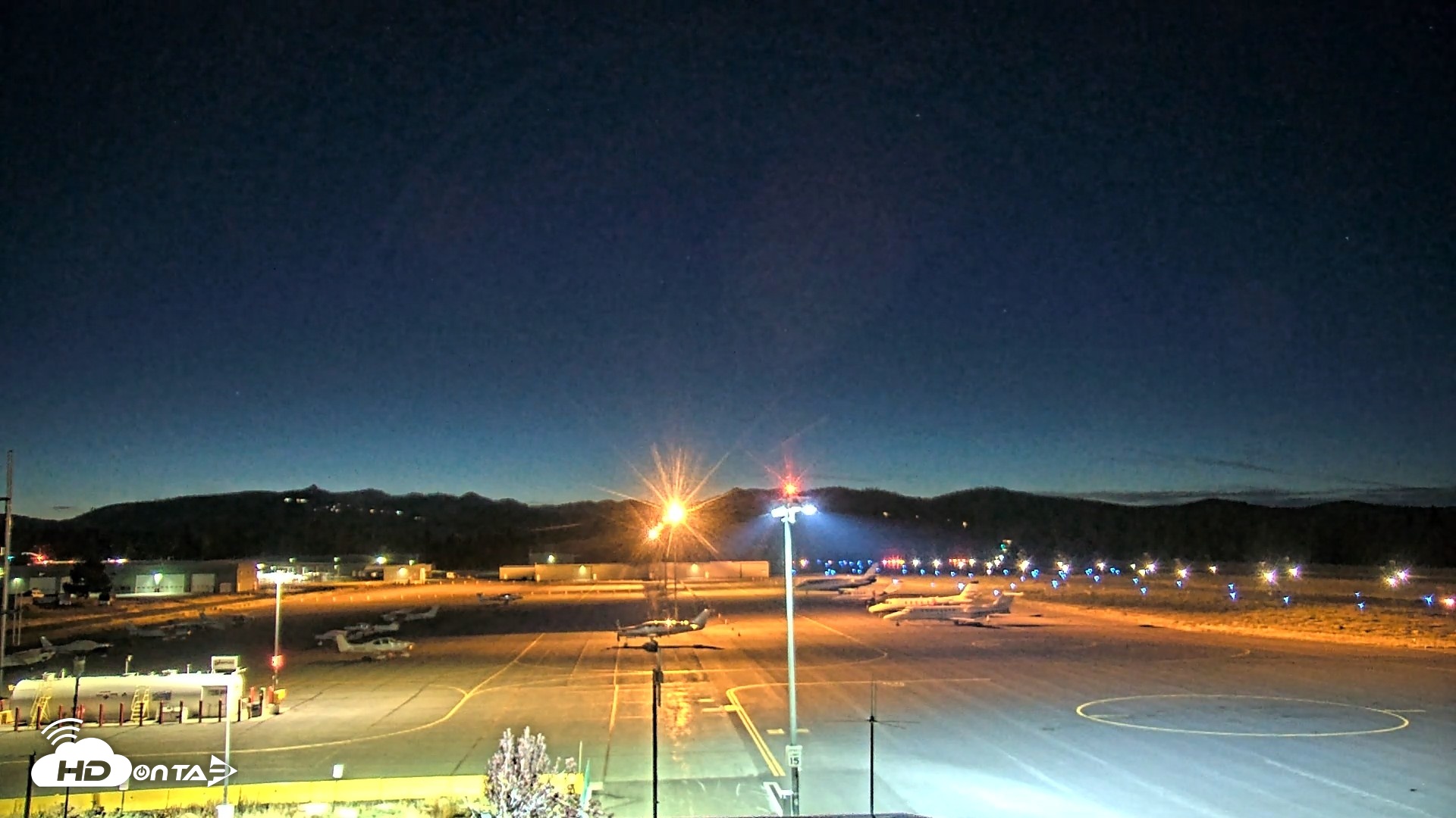 Snapshot of Truckee Tahoe Airport Live Webcam taken Aug 26, 2026, 8:43pm PDT