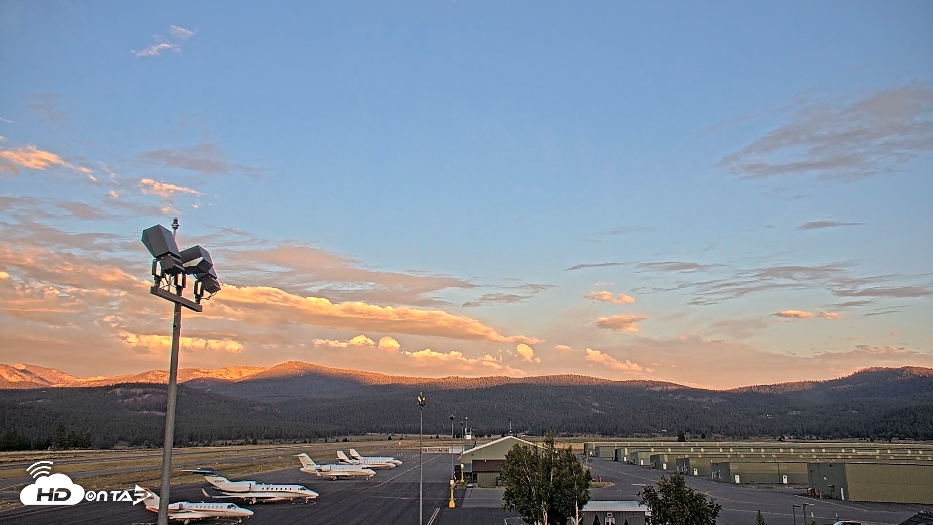 Snapshot of Truckee Tahoe Airport Live Webcam taken Aug 17, 2026, 7:49pm PDT