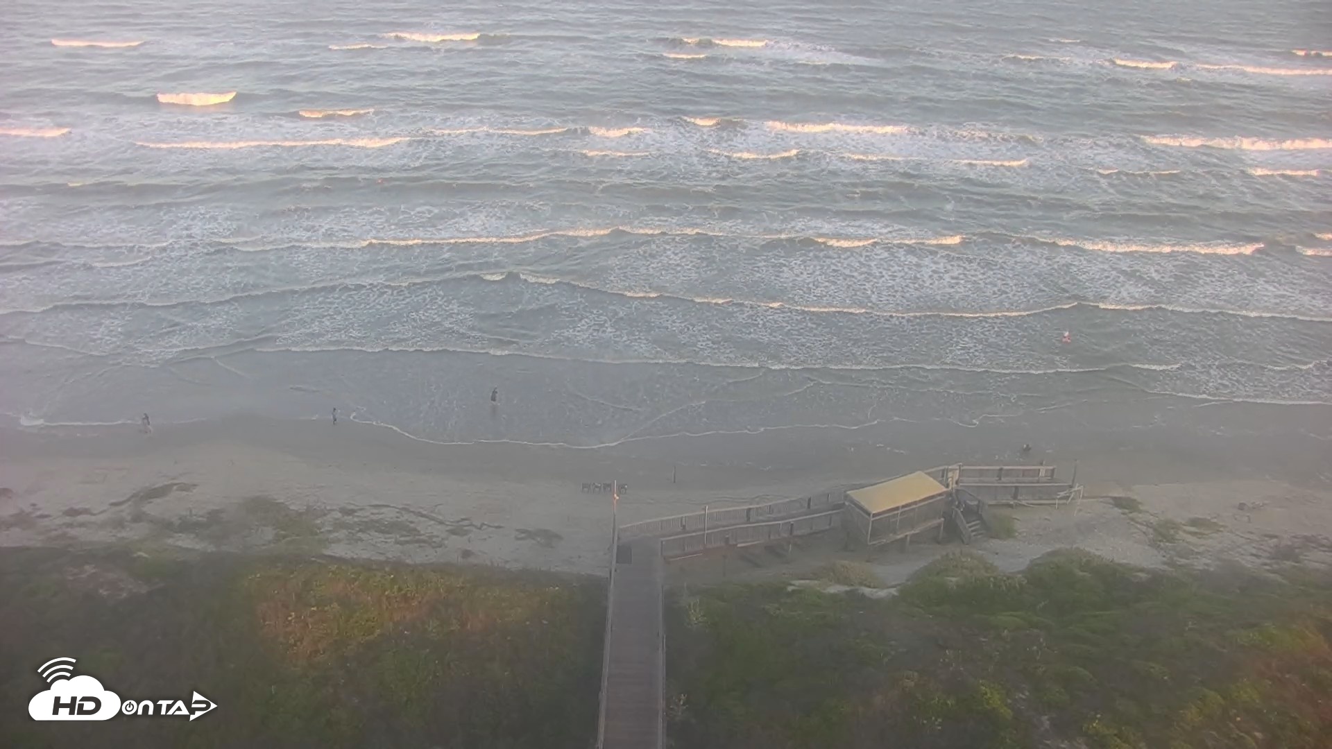 Snapshot of Port Aransas Beach Live Webcam taken Oct 12, 2026, 6:45pm CDT
