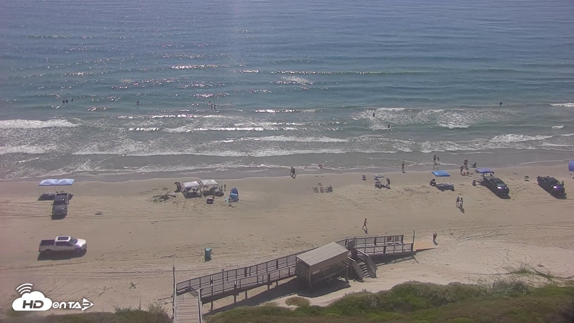 Snapshot of Port Aransas Beach Live Webcam taken Sep 20, 2025, 11:14am CDT