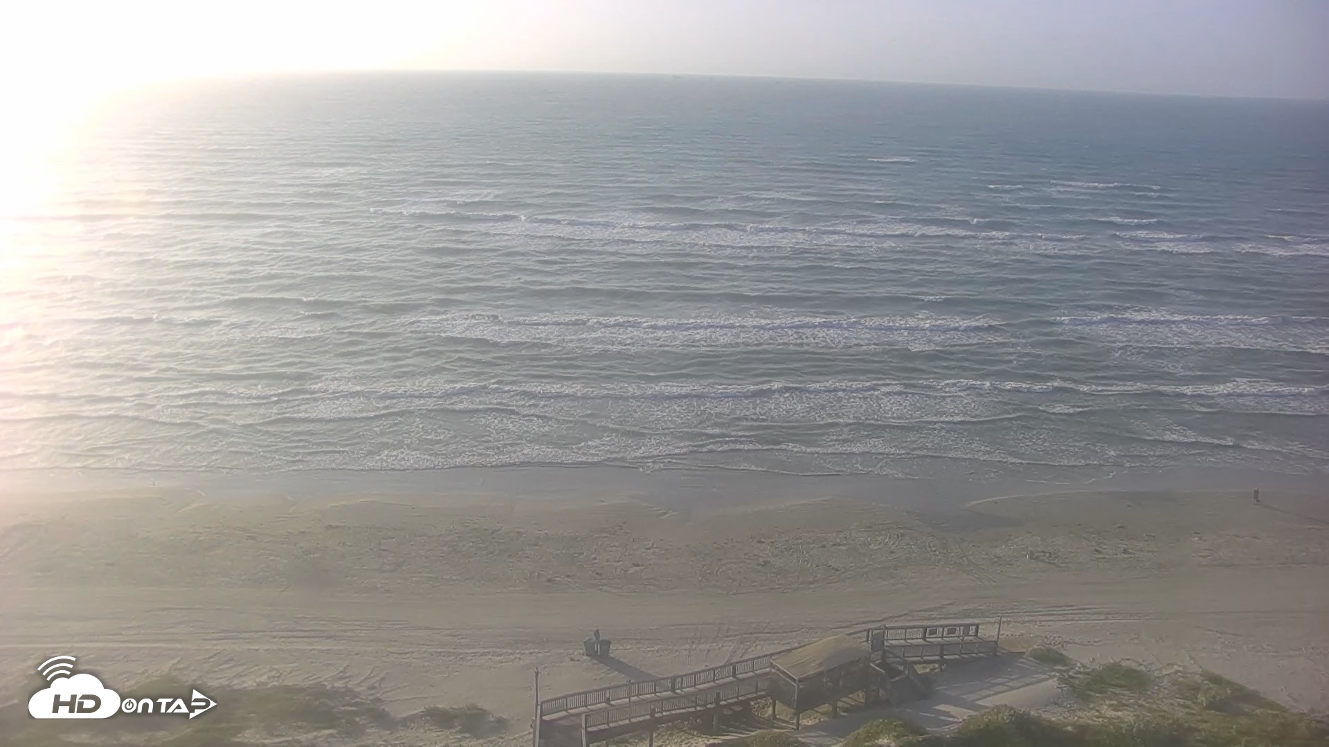 Snapshot of Port Aransas Beach Live Webcam taken Aug 14, 2026, 7:54am CDT