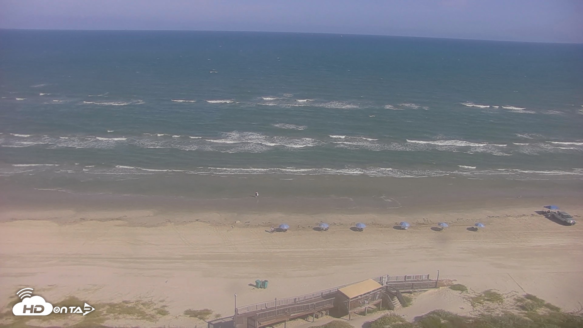 Snapshot of Port Aransas Beach Live Webcam taken Sep 3, 2026, 4:45pm CDT