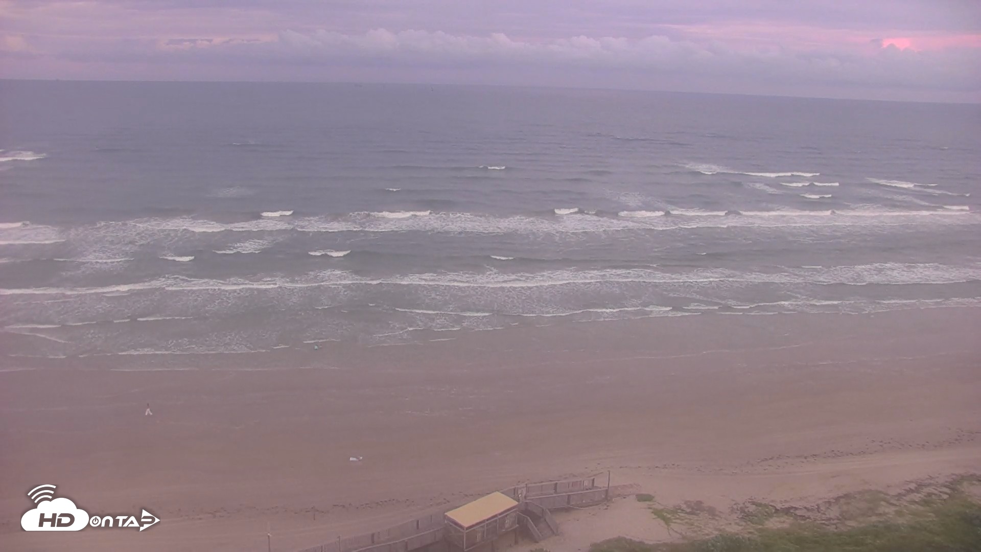 Snapshot of Port Aransas Beach Live Webcam taken Jun 16, 2026, 8:33pm CDT