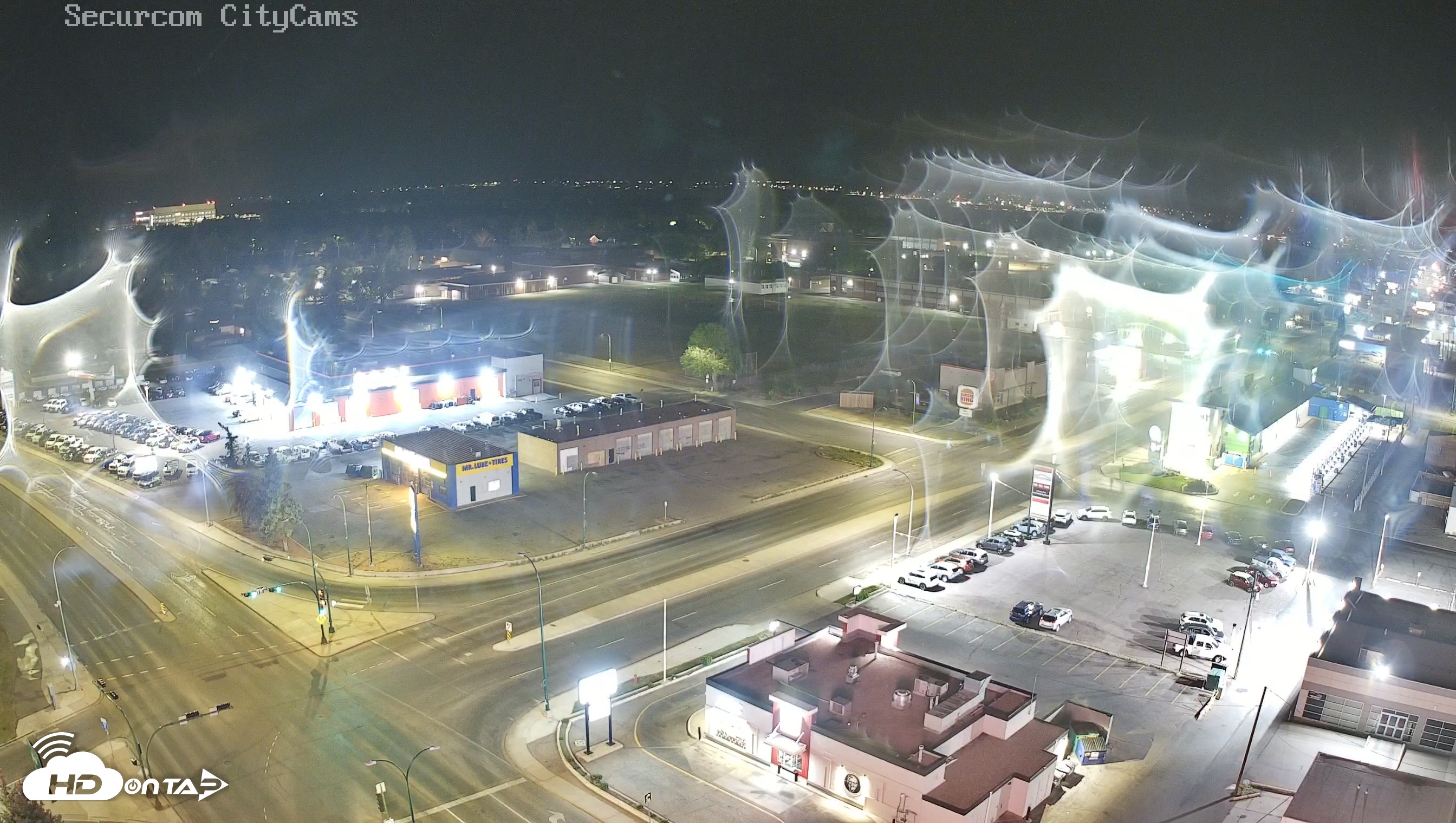 Snapshot of Lethbridge Alberta Watertower Live Webcam taken May 27, 2026, 2:16am MDT