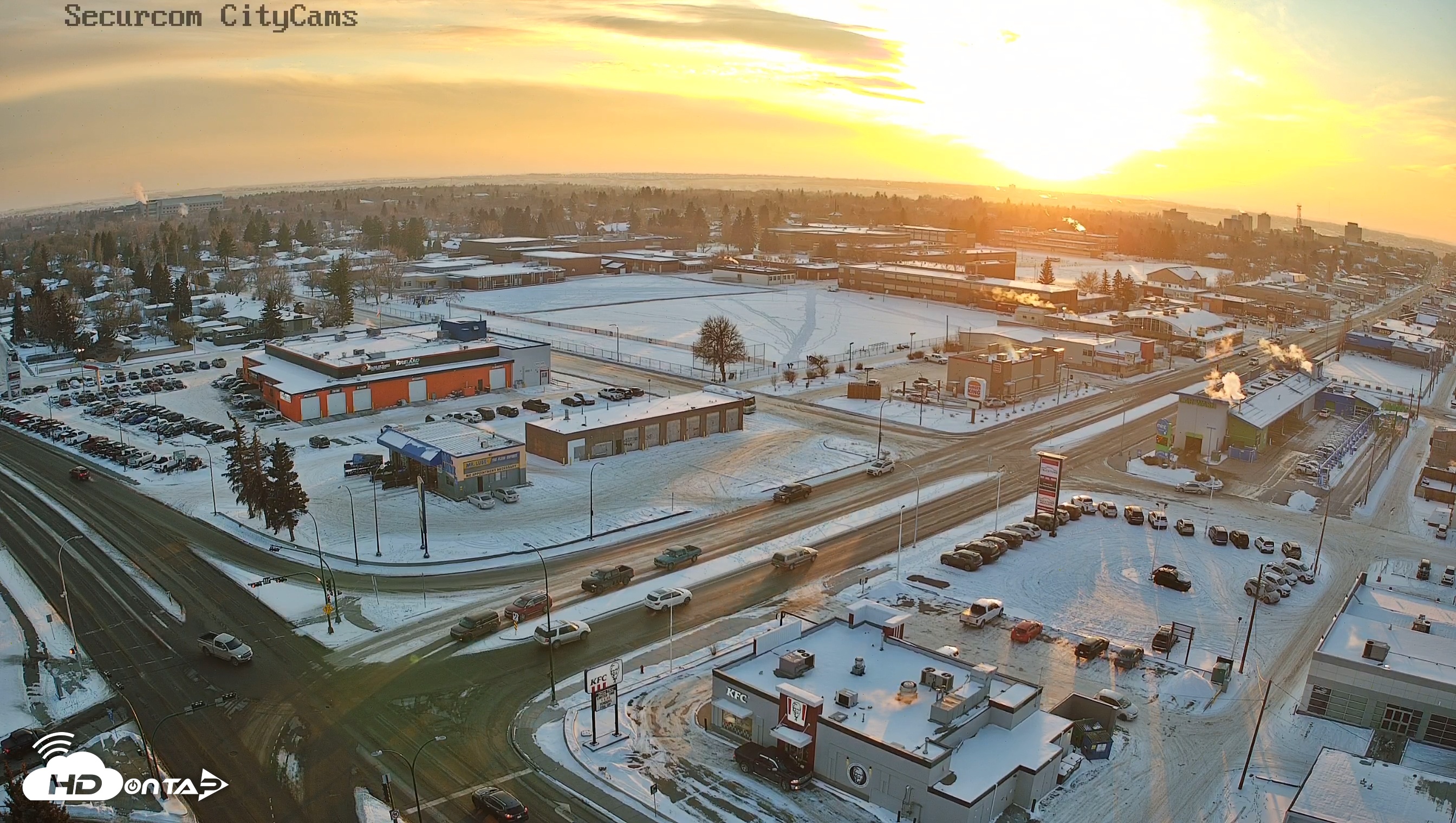 Snapshot of Lethbridge Alberta Watertower Live Webcam taken Feb 8, 2025, 5:15pm MST