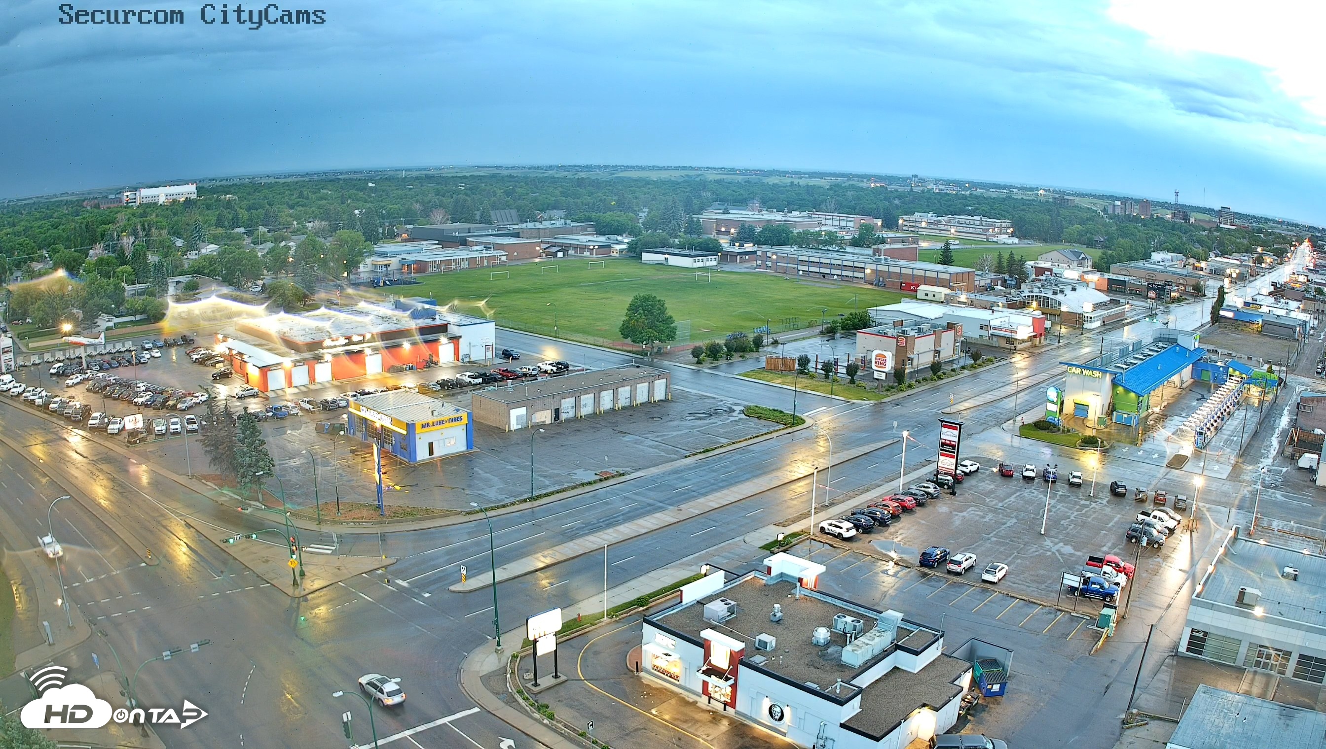 Snapshot of Lethbridge Alberta Watertower Live Webcam taken Jun 10, 2026, 5:23am MDT