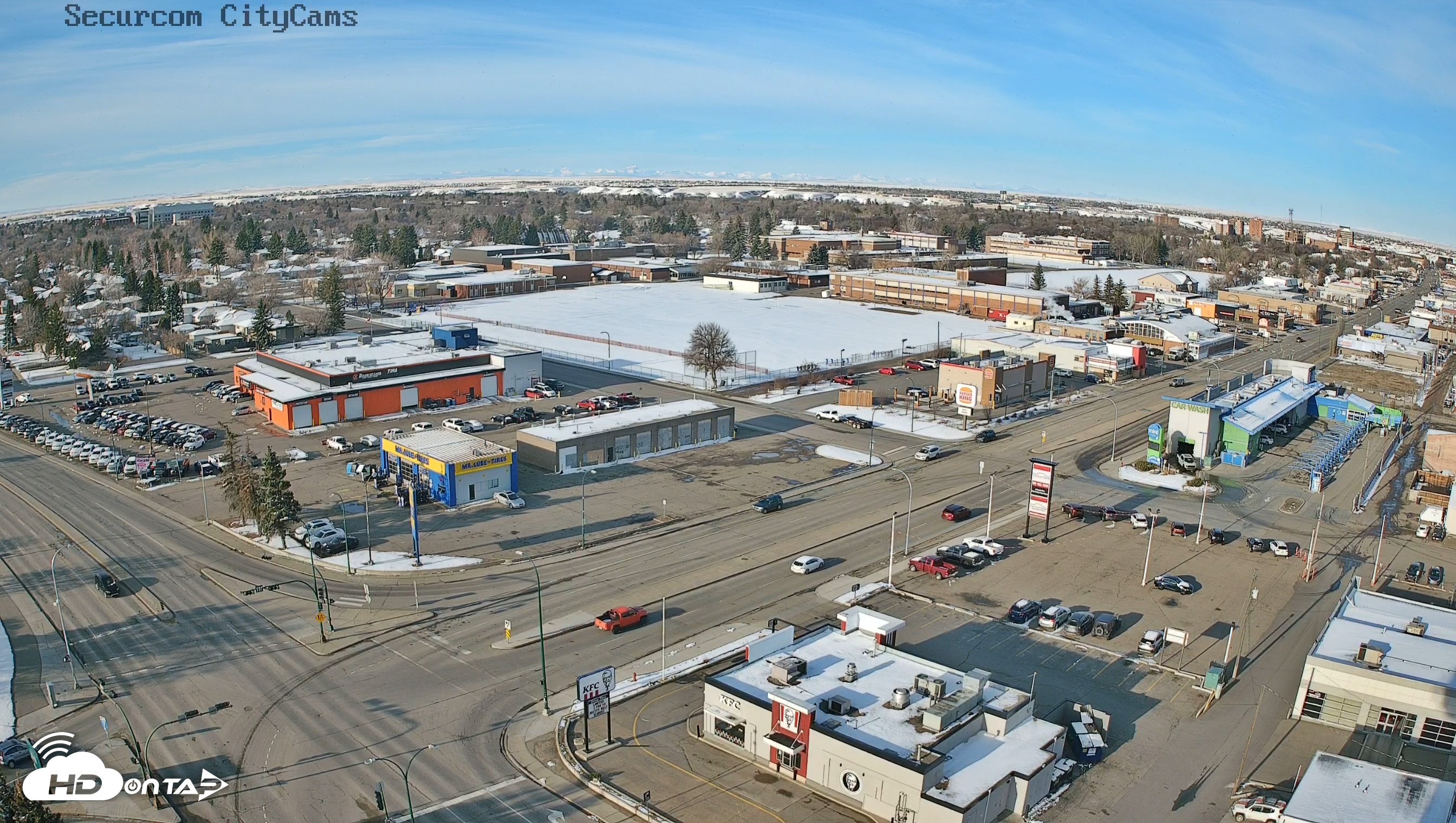 Snapshot of Lethbridge Alberta Watertower Live Webcam taken Apr 8, 2026, 8:32am MDT