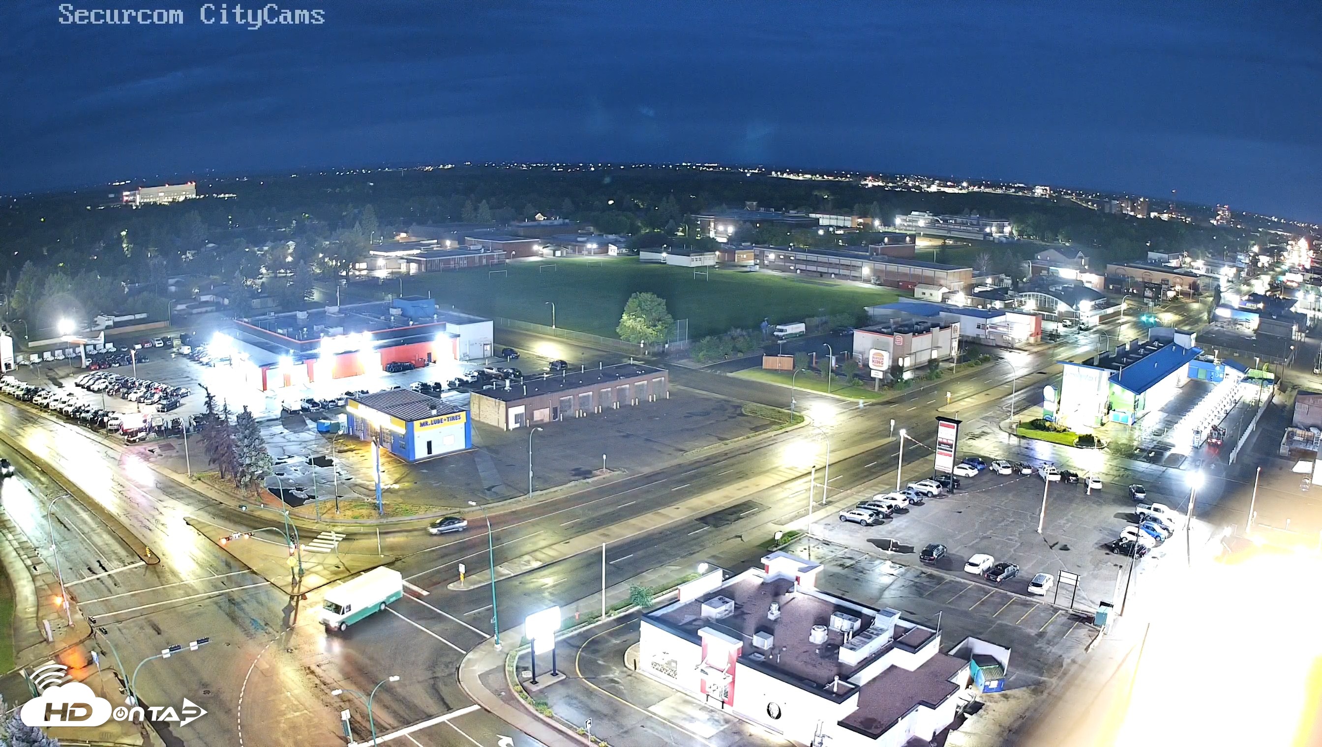Snapshot of Lethbridge Alberta Watertower Live Webcam taken Sep 8, 2026, 6:18am MDT
