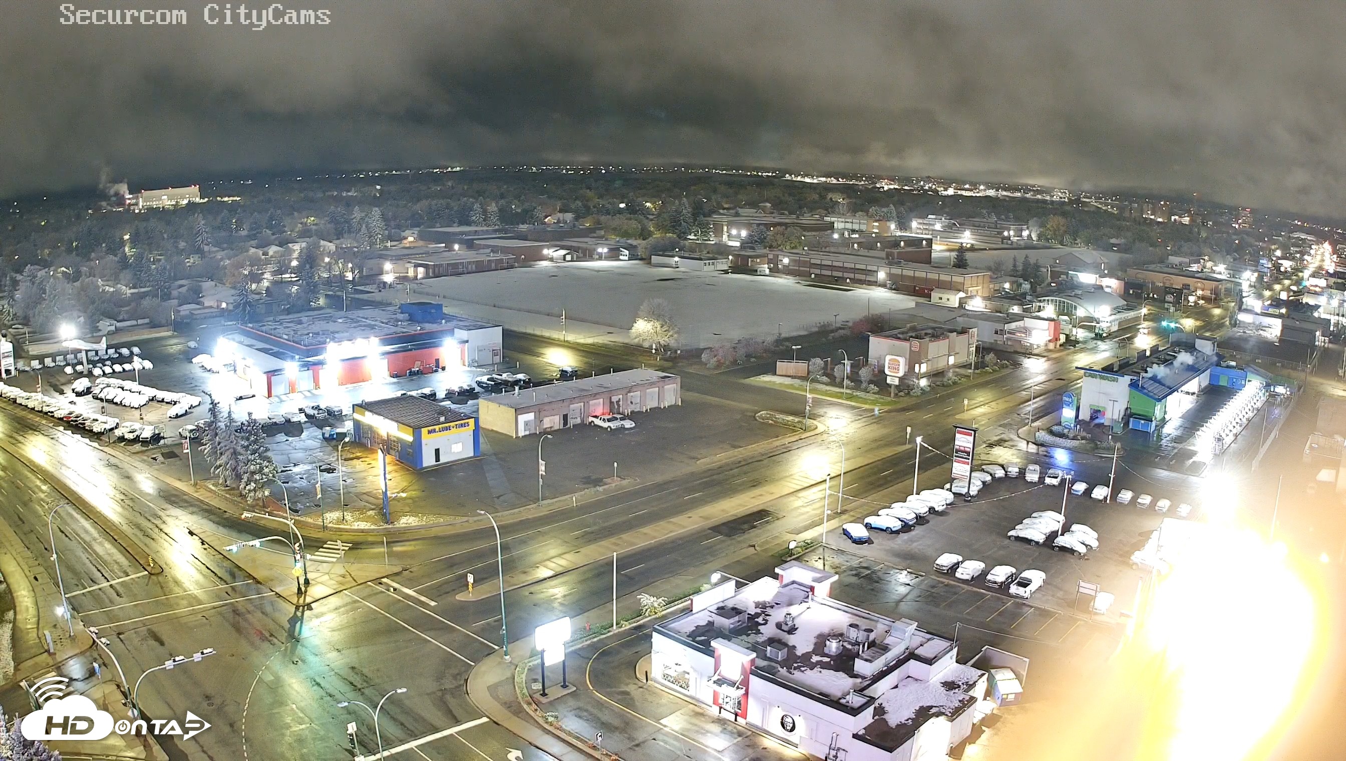 Snapshot of Lethbridge Alberta Watertower Live Webcam taken Oct 12, 2026, 6:50am MDT
