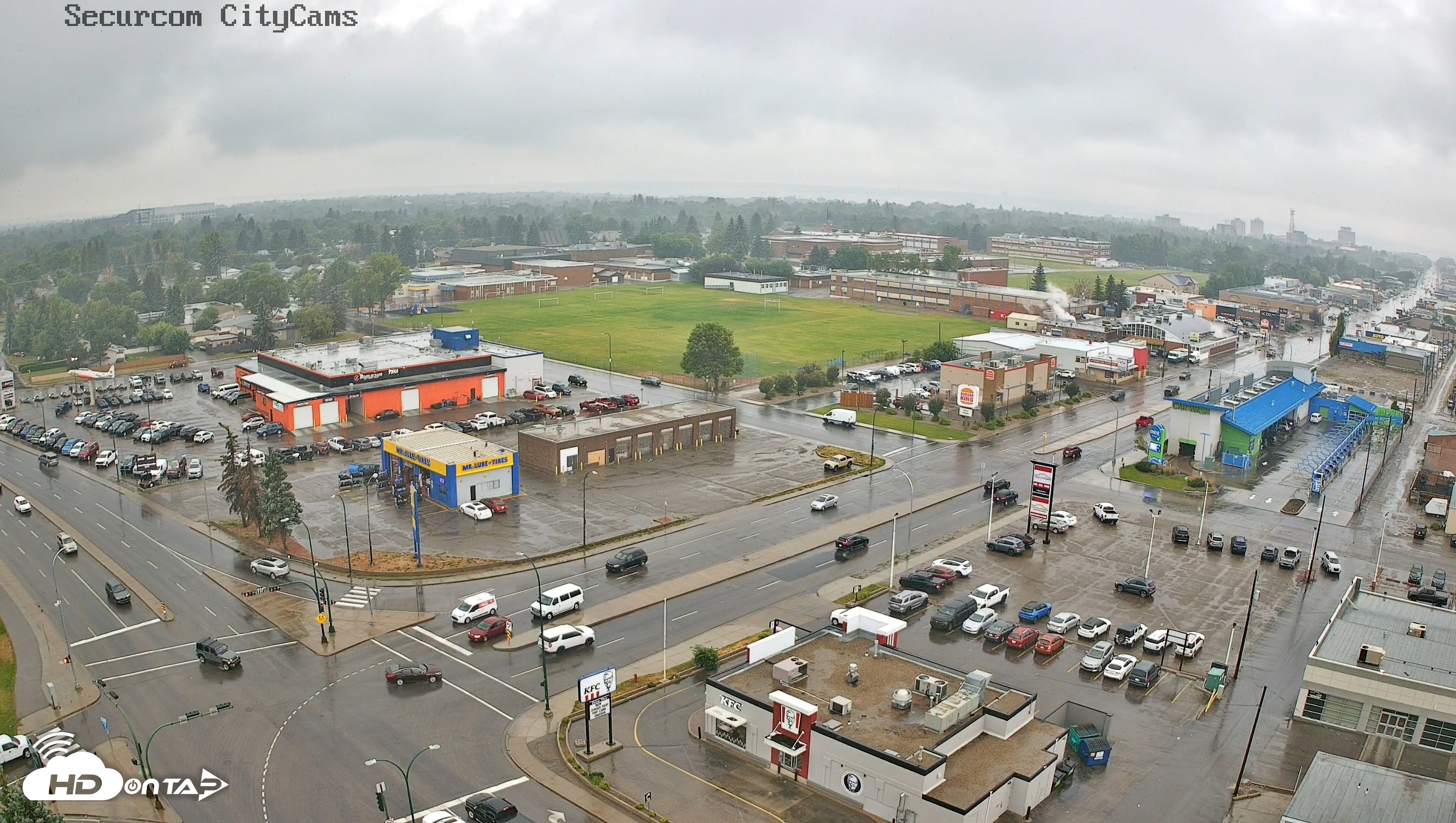 Snapshot of Lethbridge Alberta Watertower Live Webcam taken Aug 13, 2026, 12:44pm MDT