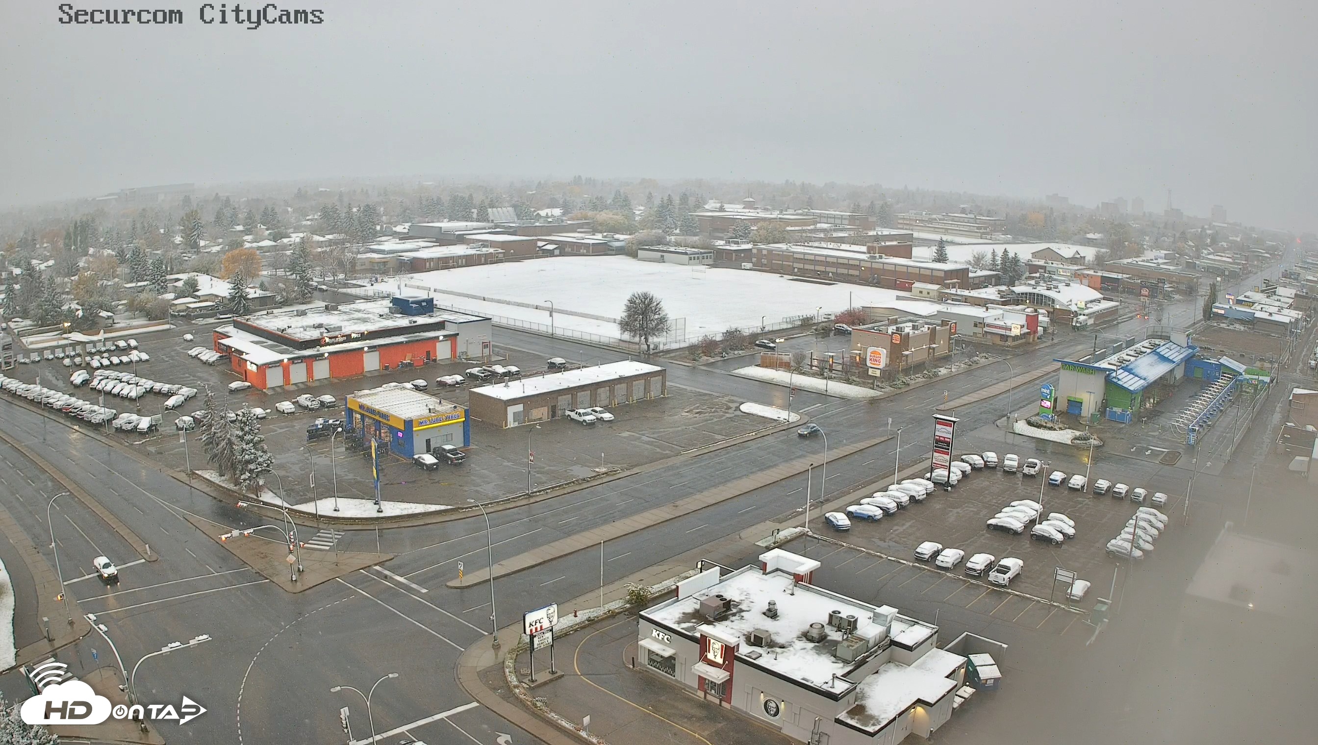 Snapshot of Lethbridge Alberta Watertower Live Webcam taken Oct 11, 2026, 8:17am MDT