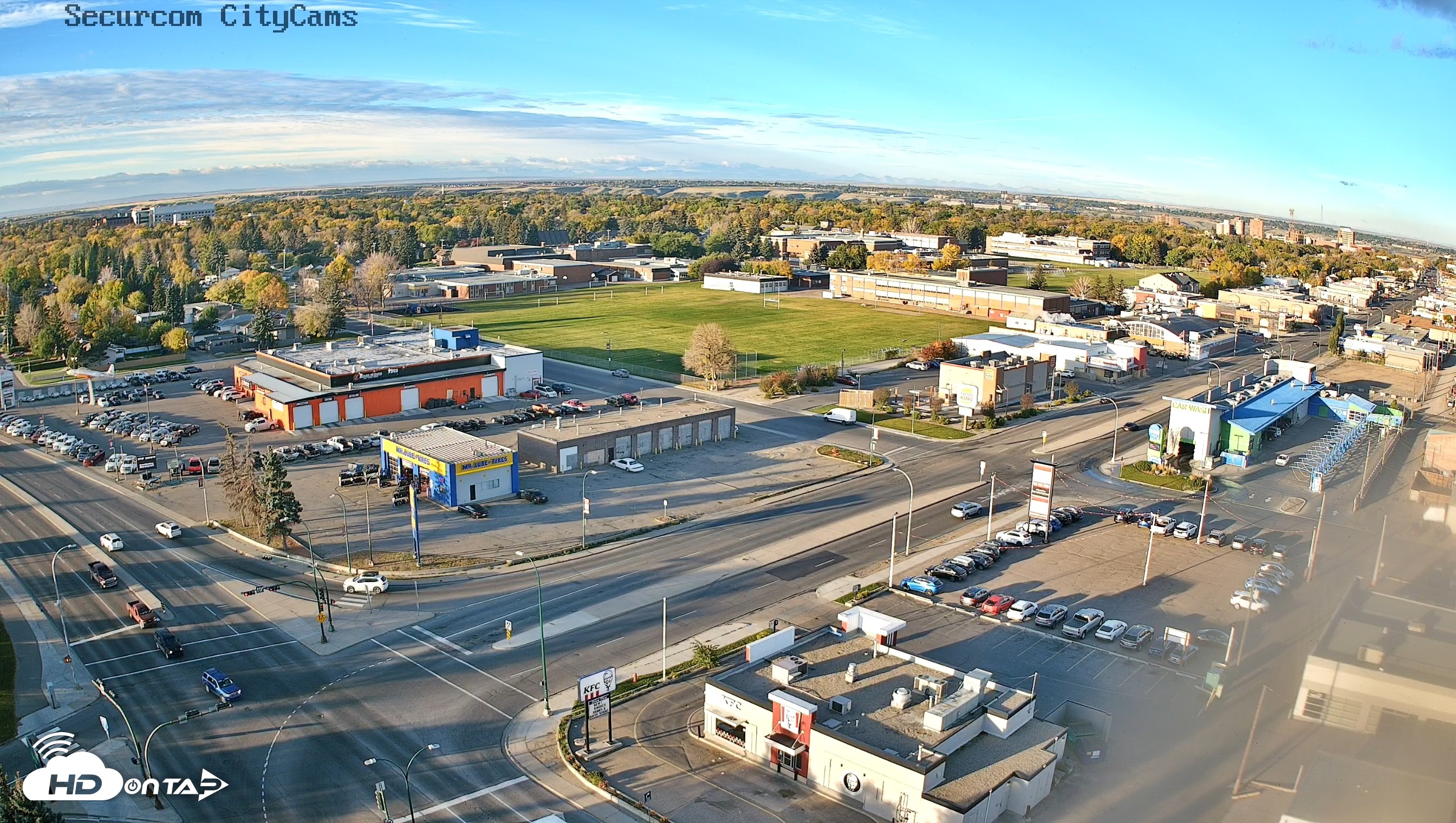Snapshot of Lethbridge Alberta Watertower Live Webcam taken Sep 30, 2026, 8:28am MDT