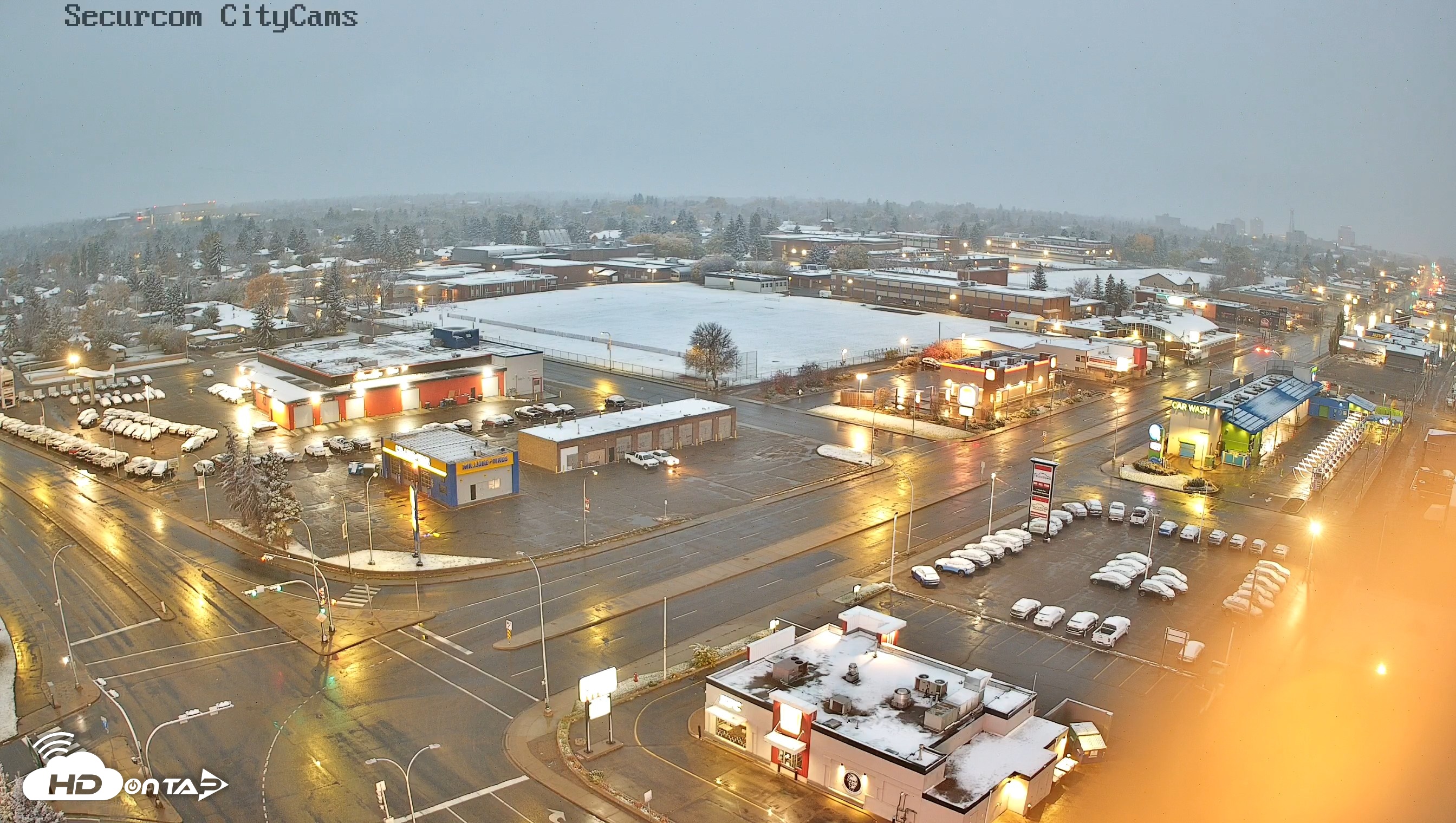 Snapshot of Lethbridge Alberta Watertower Live Webcam taken Oct 11, 2026, 7:34am MDT