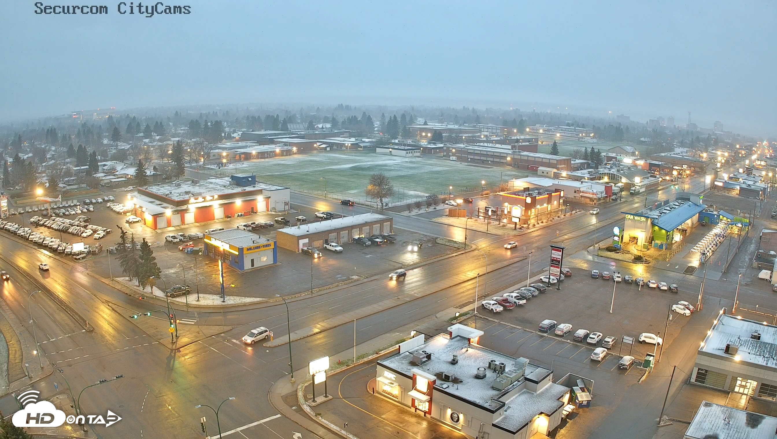 Snapshot of Lethbridge Alberta Watertower Live Webcam taken Apr 24, 2026, 8:54pm MDT