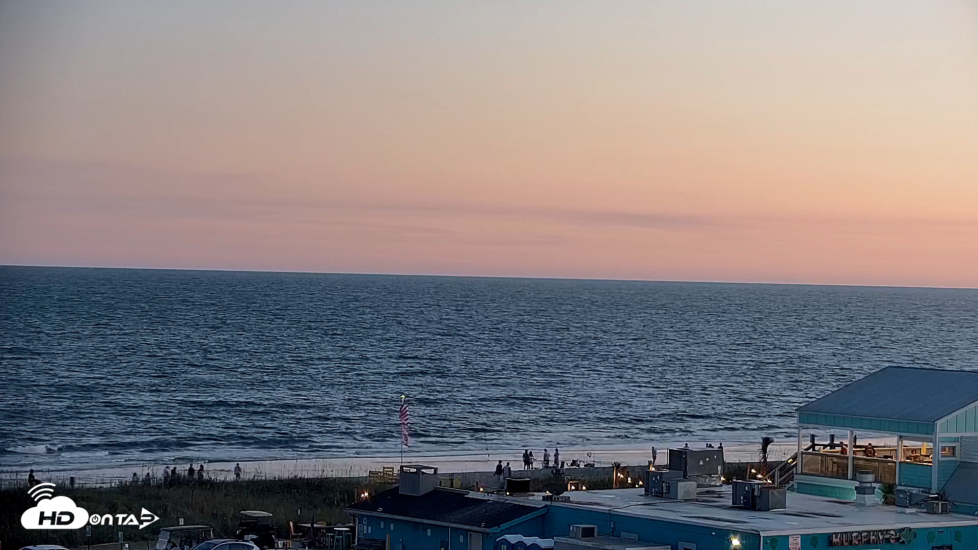 Snapshot of Boulineaus Cherry Grove Beach Live Cam taken Sep 24, 2025, 7:23pm EDT