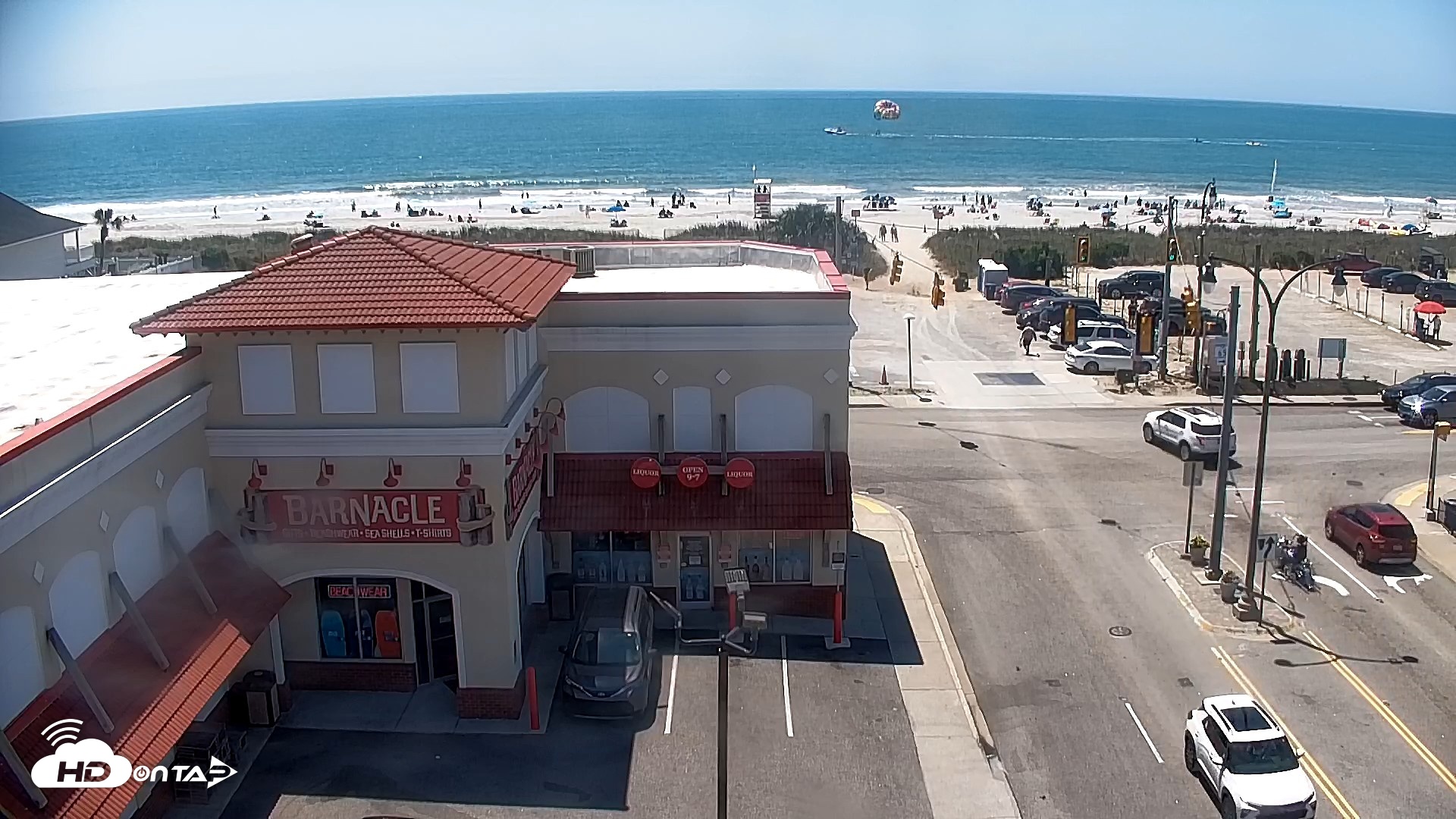 Snapshot of Boulineaus Cherry Grove Beach Live Cam taken May 18, 2026, 12:09pm EDT
