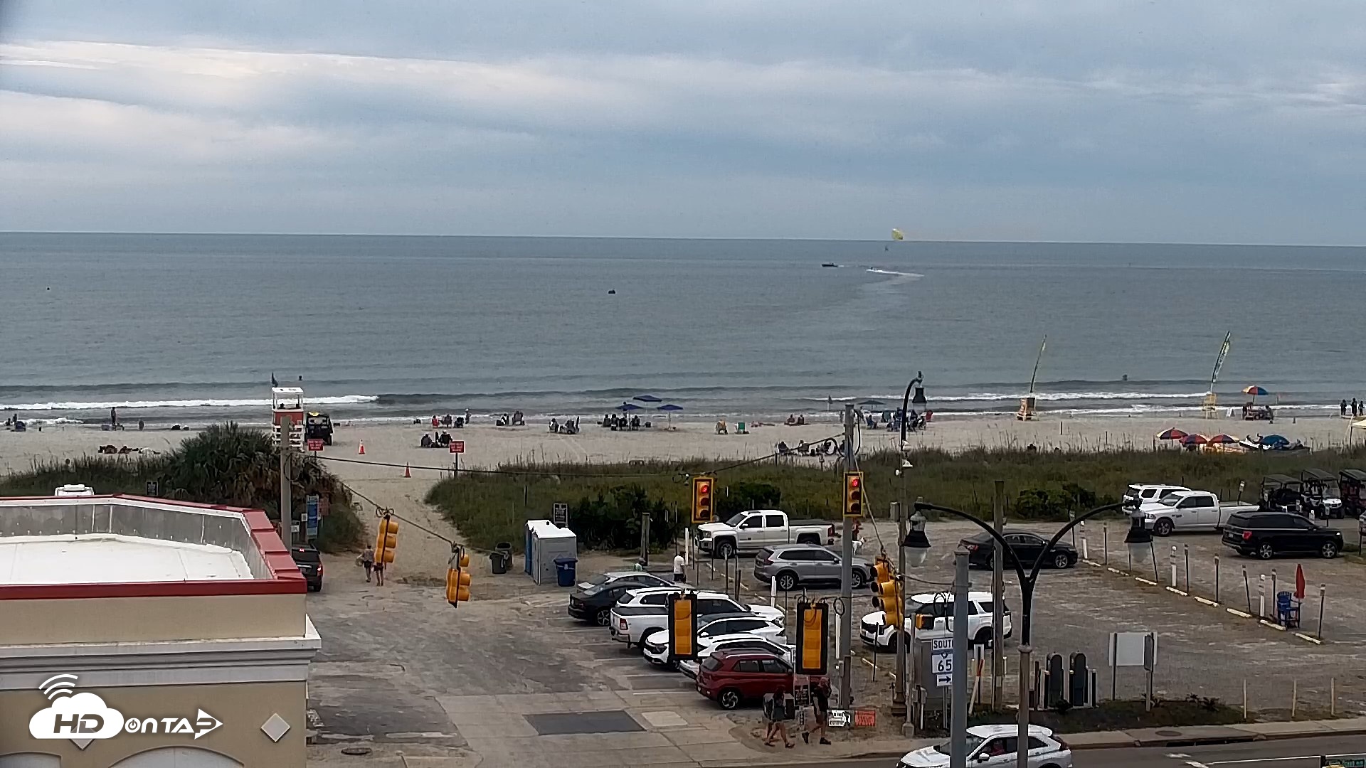 Snapshot of Boulineaus Cherry Grove Beach Live Cam taken Oct 9, 2026, 12:54pm EDT